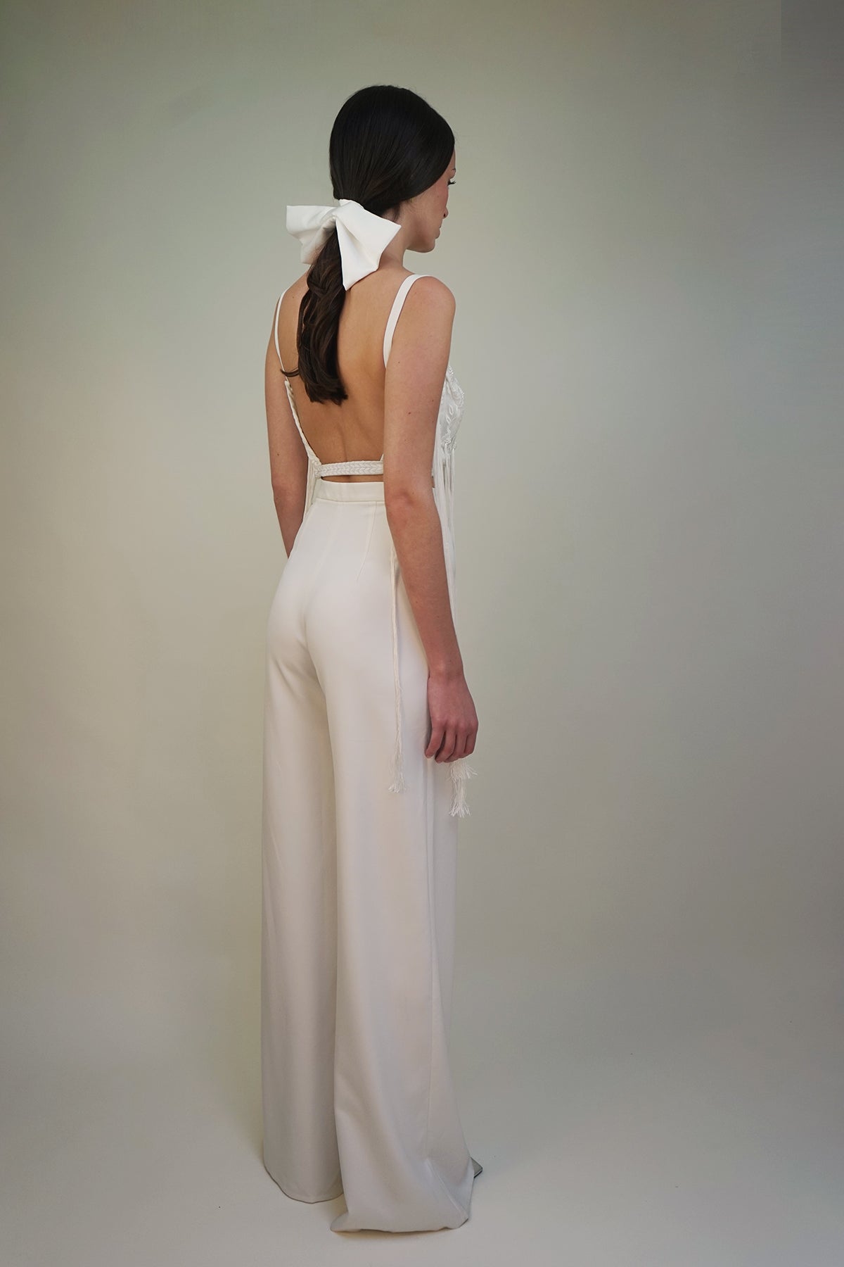 Archive Tassel Peony Rose Backless Top