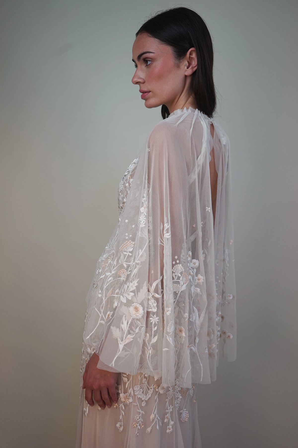 Archive Wildflower Cape Dress Seashell Blush