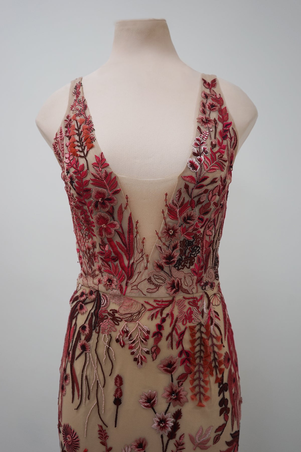 Archive Underwater Wildflower Column Mini Cranberry Red