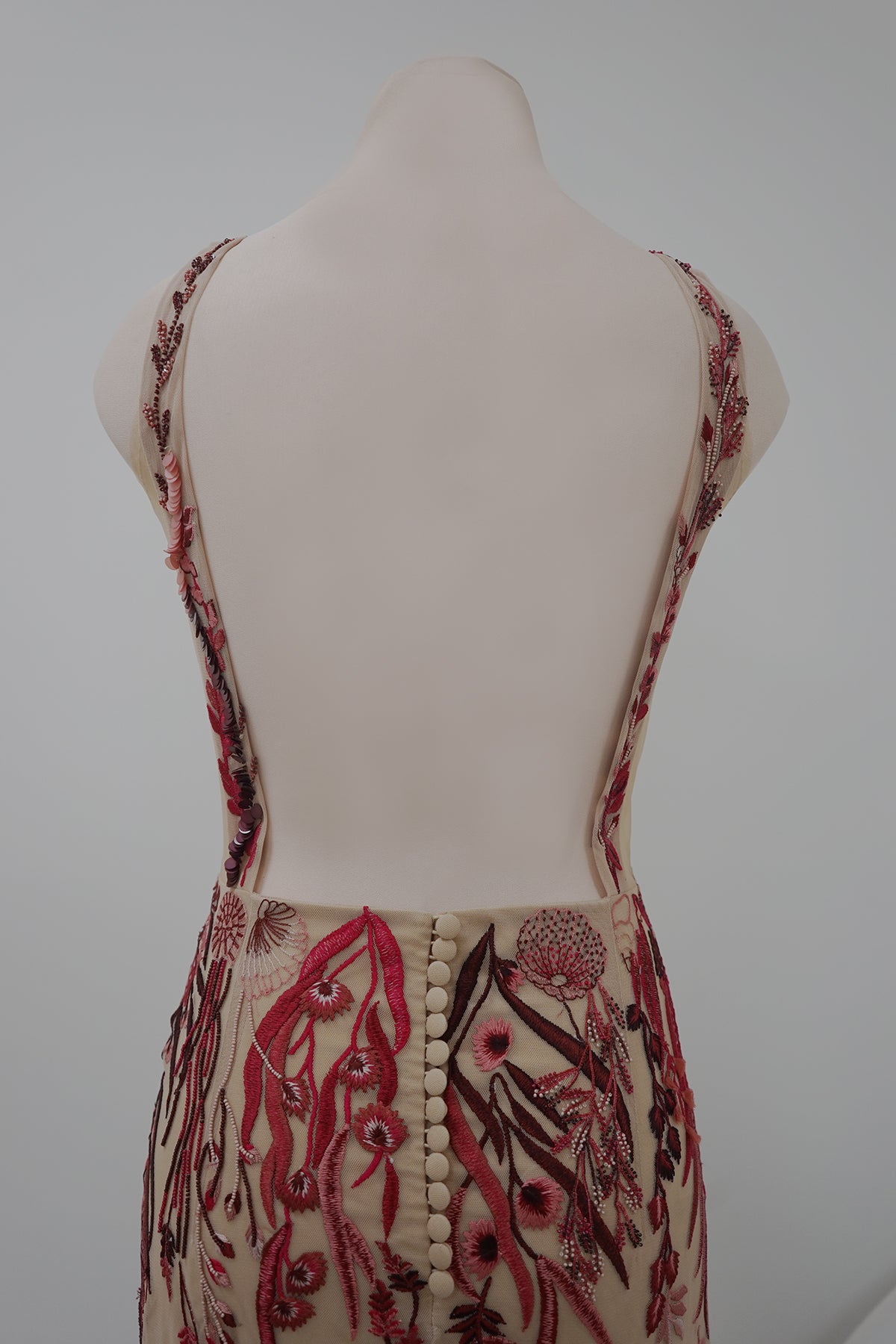 Archive Underwater Wildflower Column Mini Cranberry Red