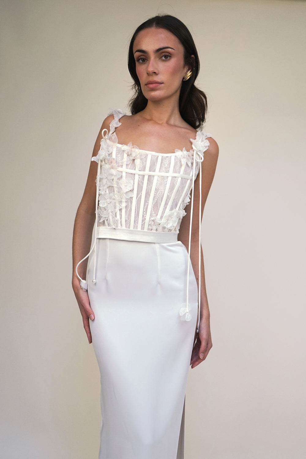Archive 3D Wild Rose & Bougainvillea Lace Bodice