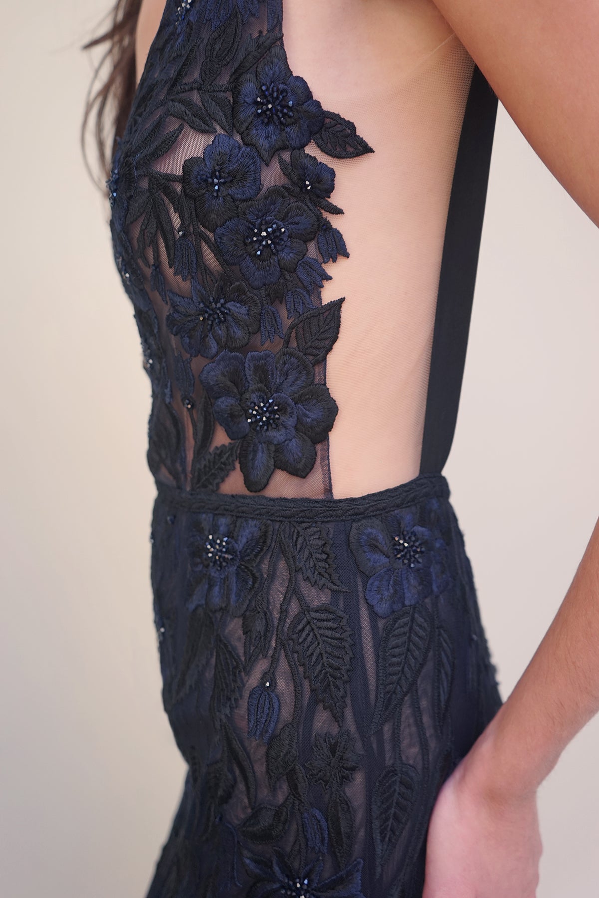 Archive Galaxy Wild Rose Evening Gown