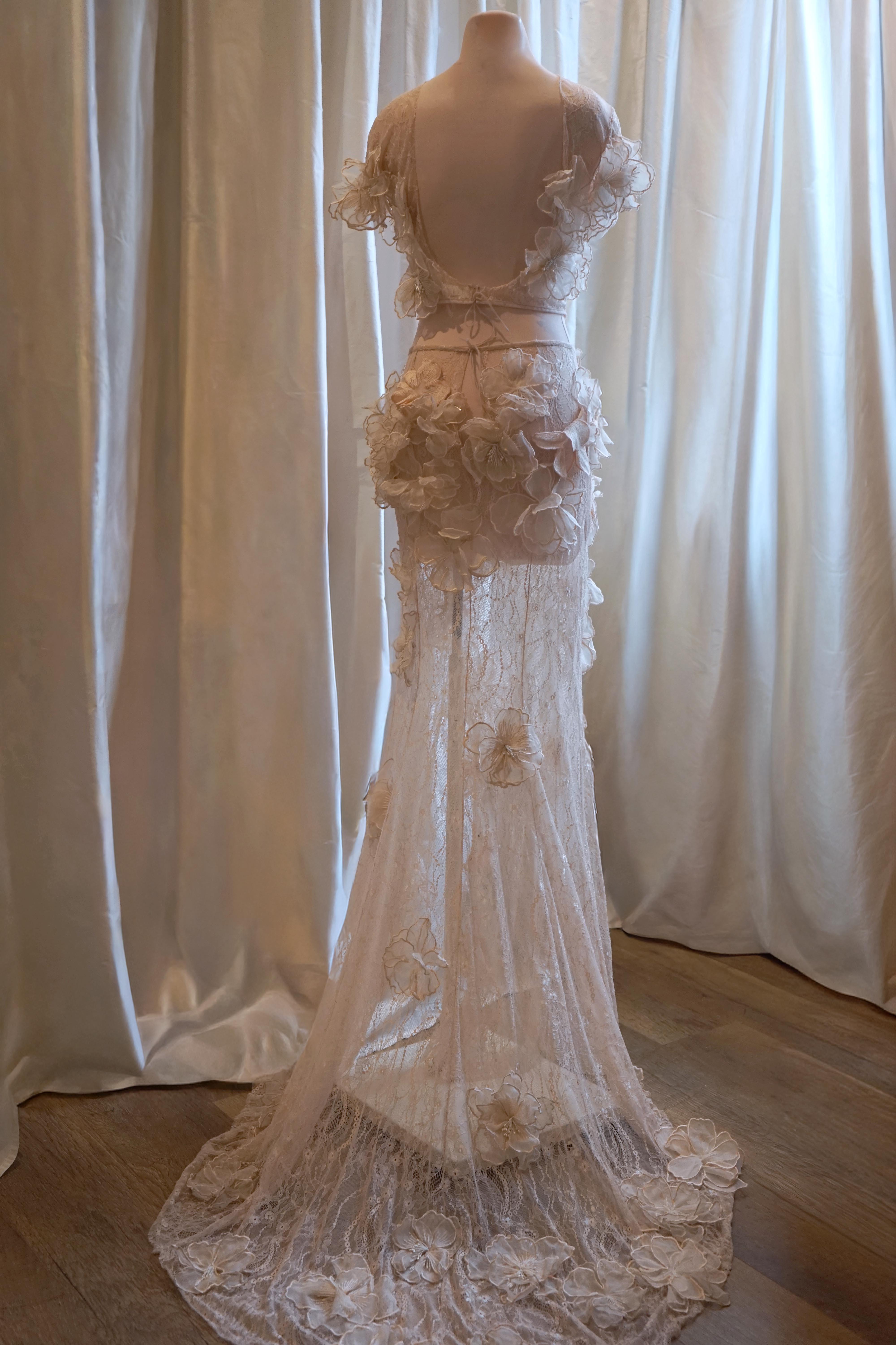 Archive Blush Peony Rose Lace Two Piece