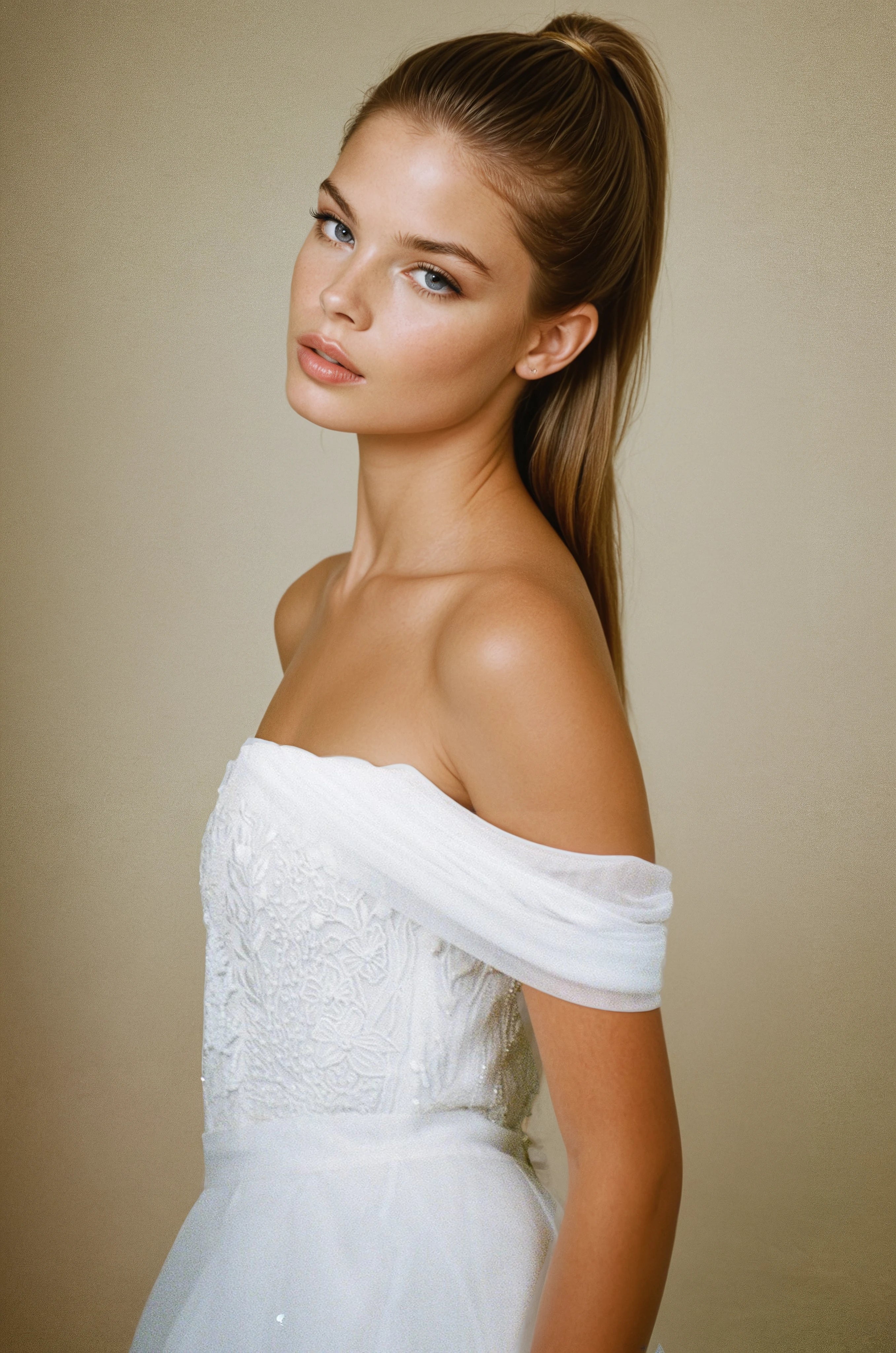 ARCHIVE SEASCAPE or WISTERIA BODICE with ORGANZA VOLUME CIRCLE SKIRT