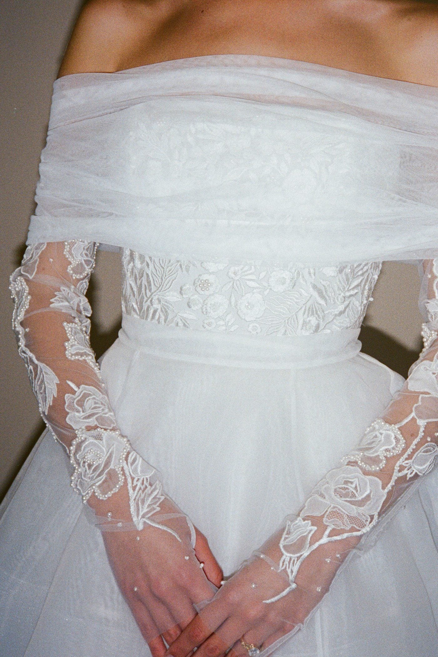 Archive Wisteria or Seascape Bodice with Organza Volume Overskirt