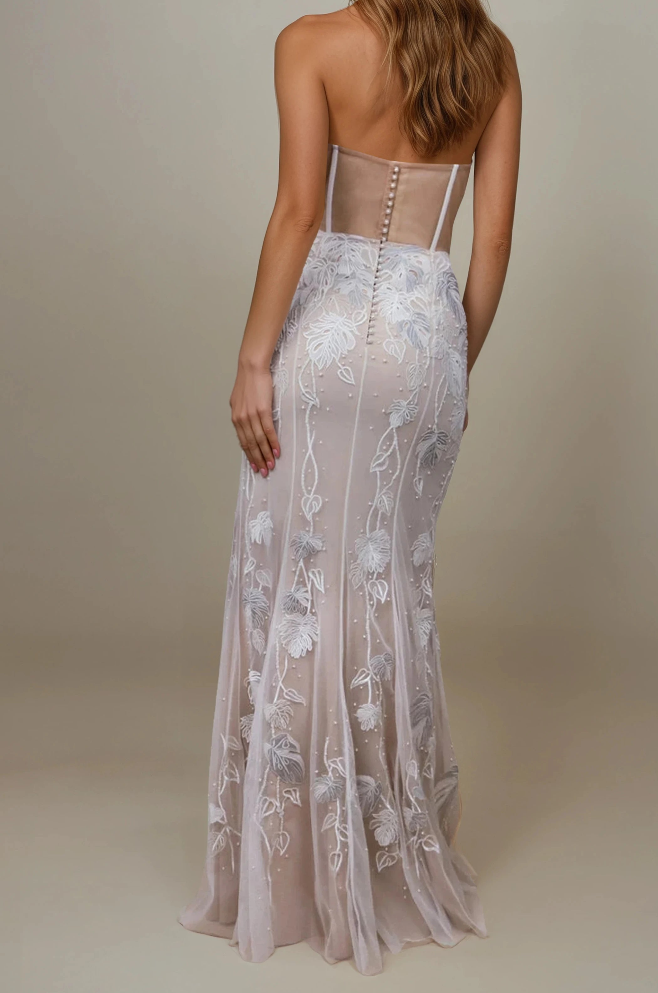 Archive Monstera Eclipse Bustier Gown