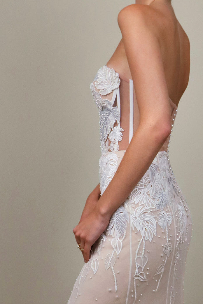 Archive Monstera Eclipse Bustier Gown