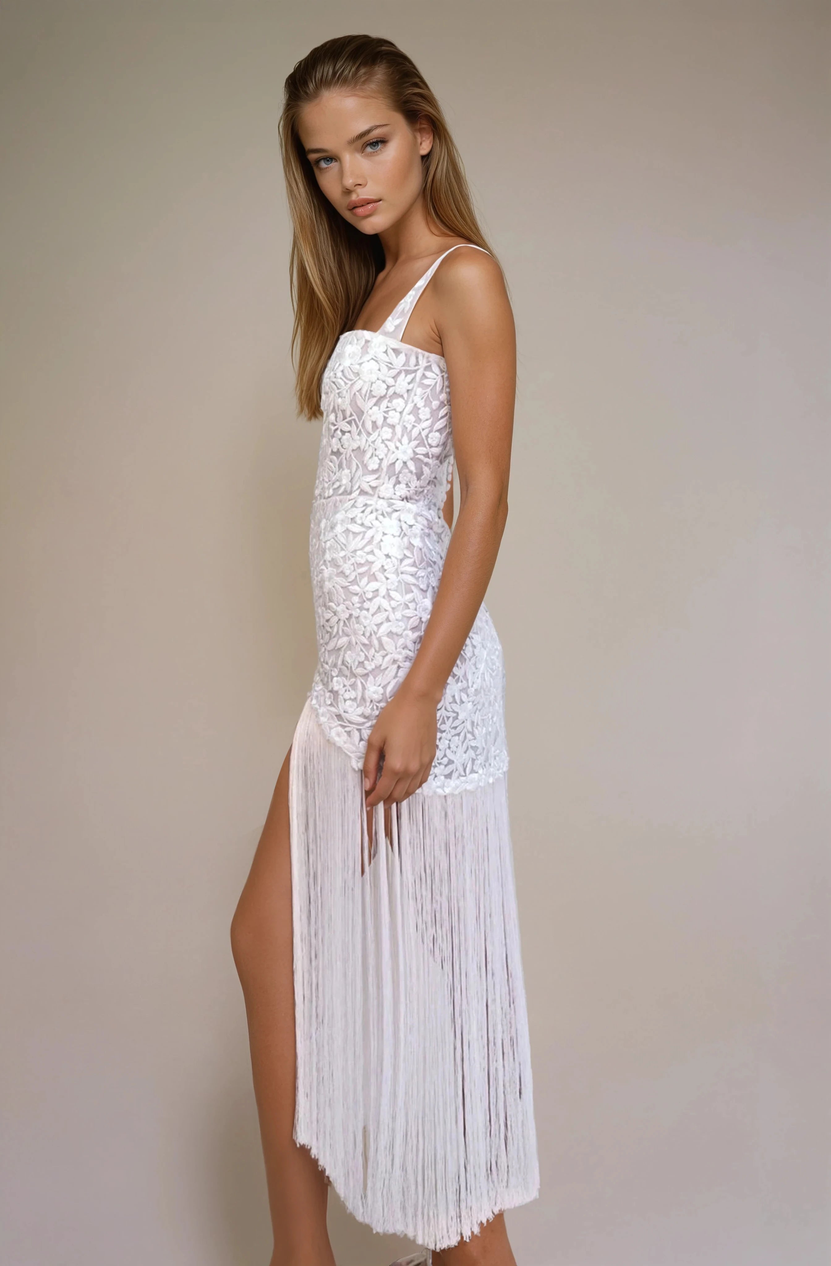 Archive Miniature Rose Tassel Gown