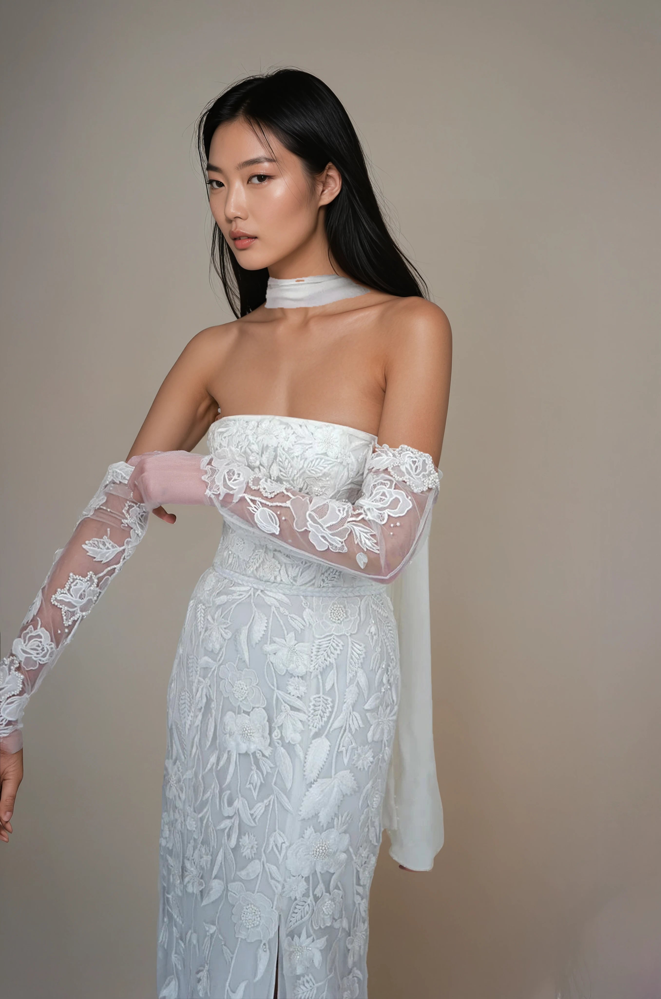 Wild Rose Cascade Bustier Gown | Ready To Wear