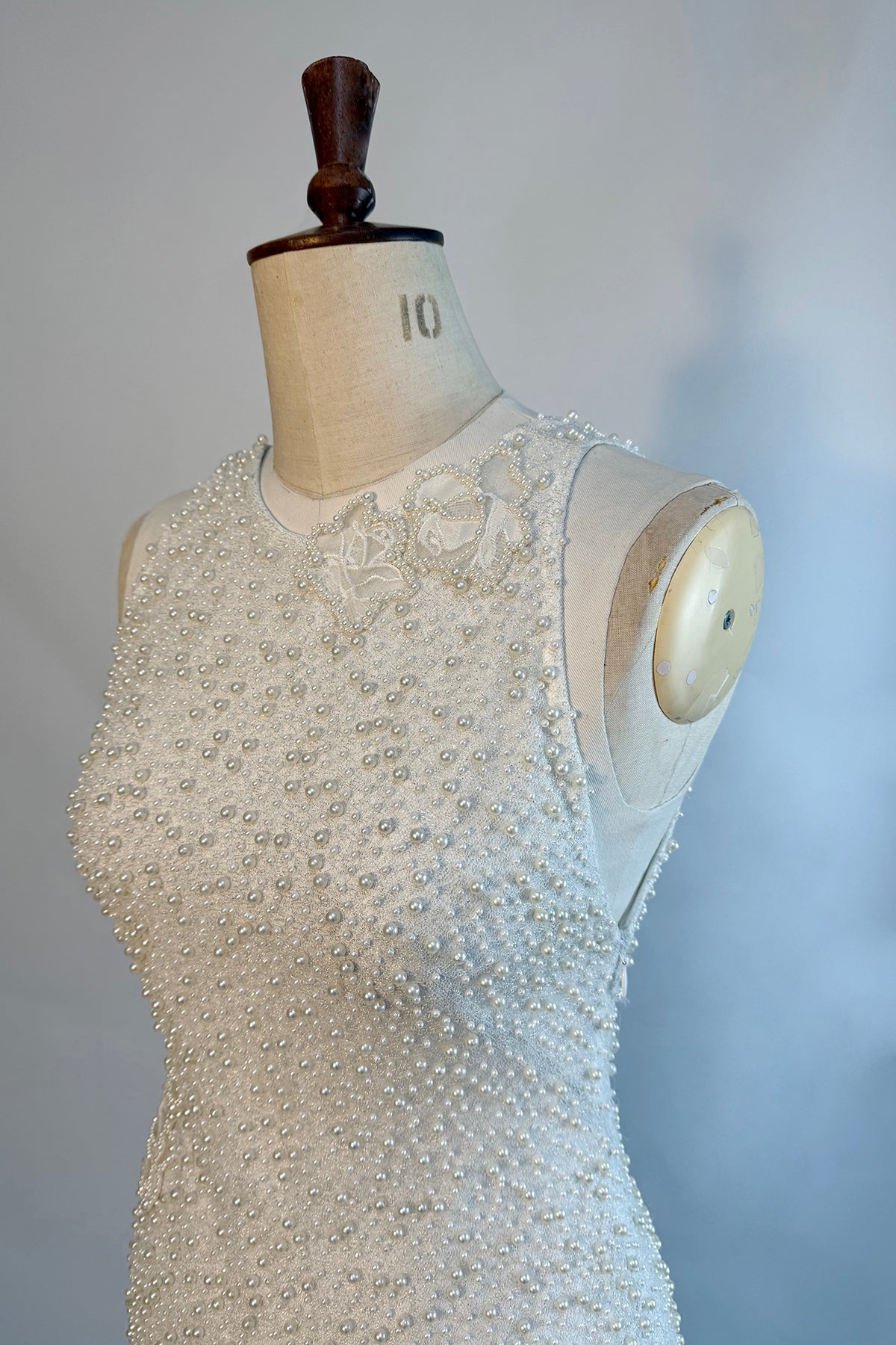 Archive 'Jupiter Rose' Pearl and Silver Woven Racer Neck - NEW SAMPLE