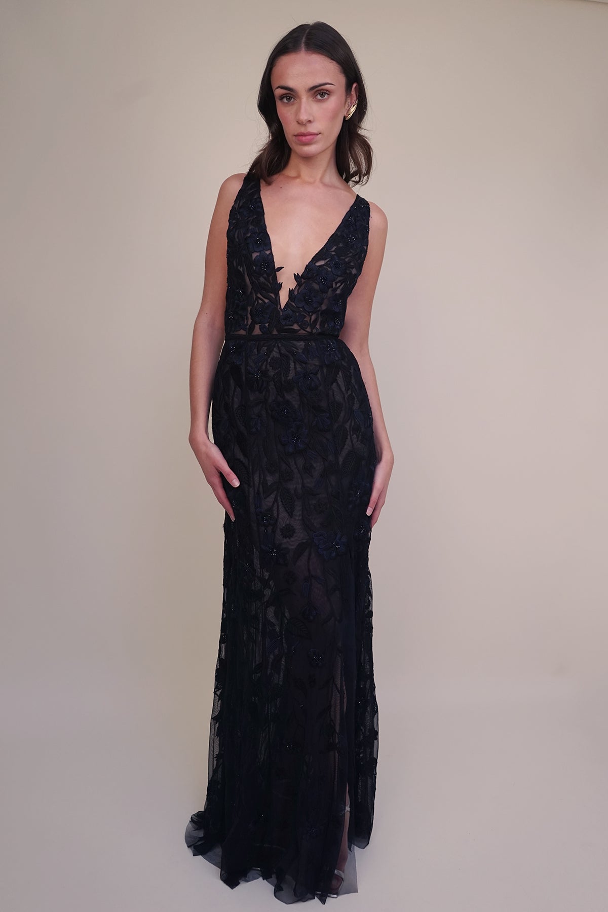 Archive Galaxy Wild Rose Evening Gown