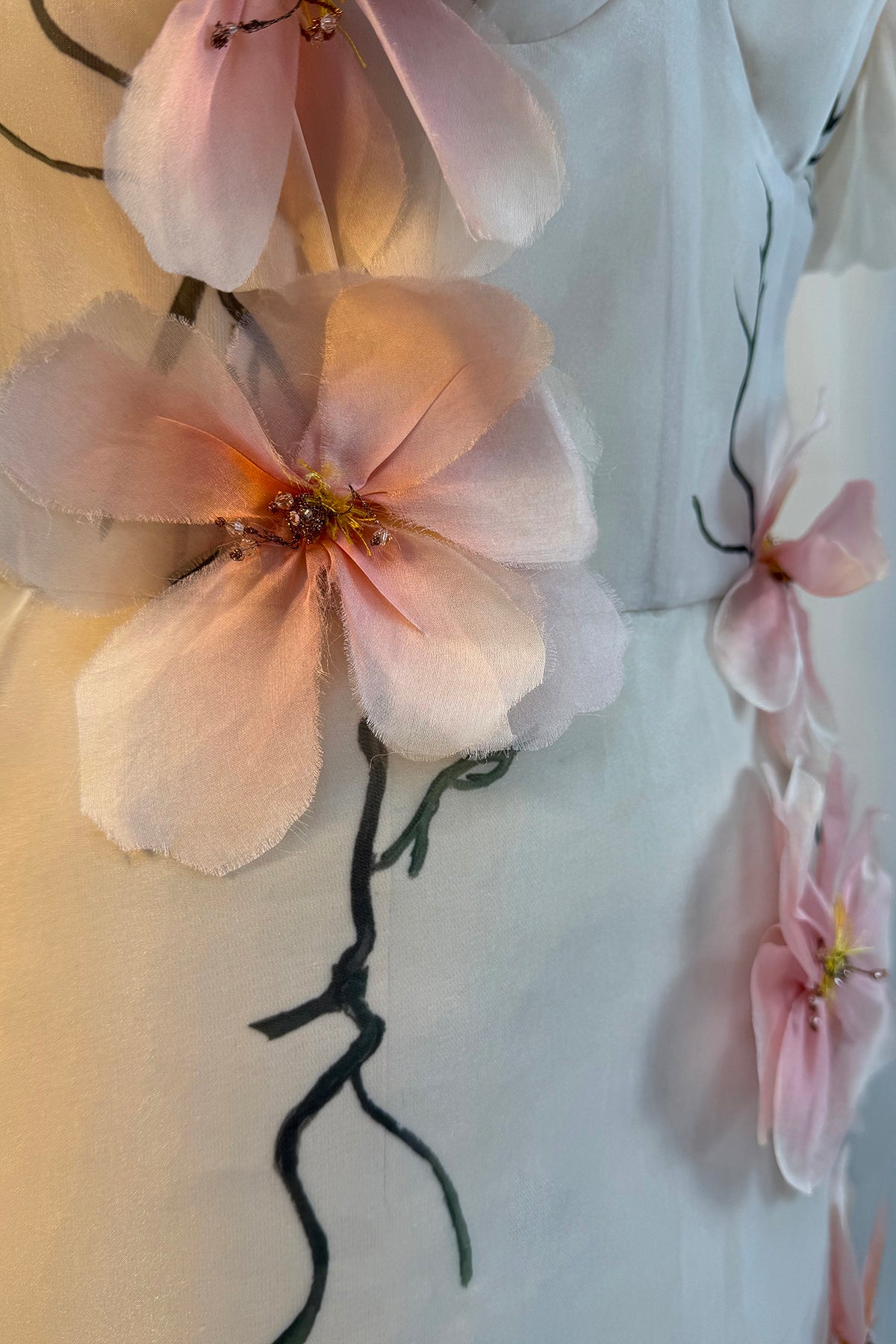 Archive 'Watercolour Peonies' Micro Mini Dress