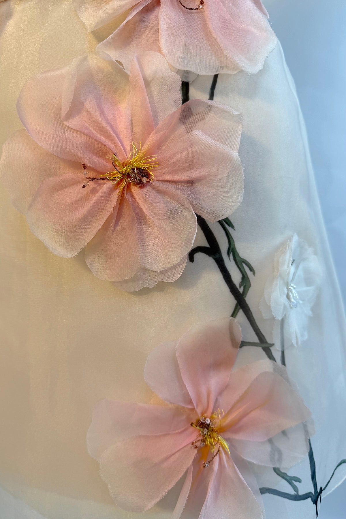 Archive 'Watercolour Peonies' Micro Mini Dress