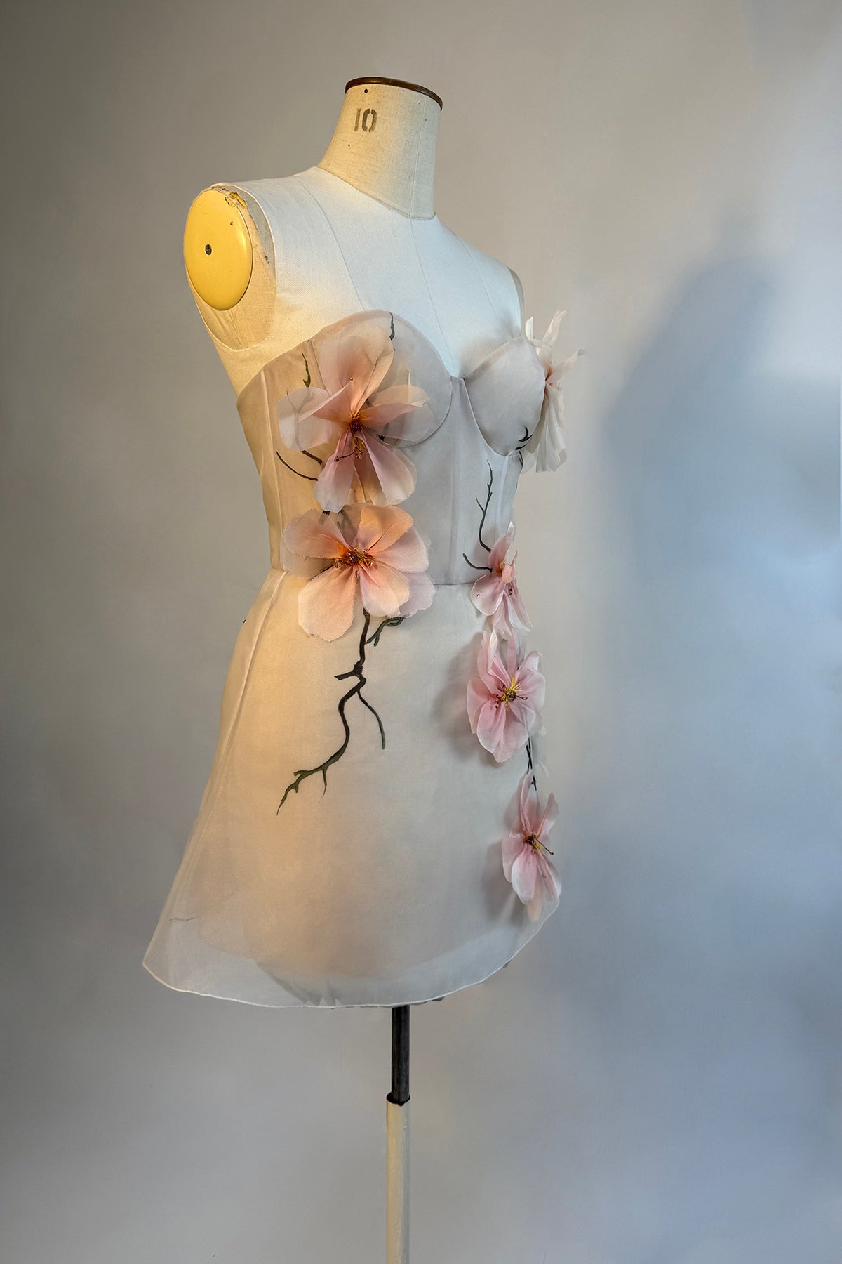 Archive 'Watercolour Peonies' Micro Mini Dress