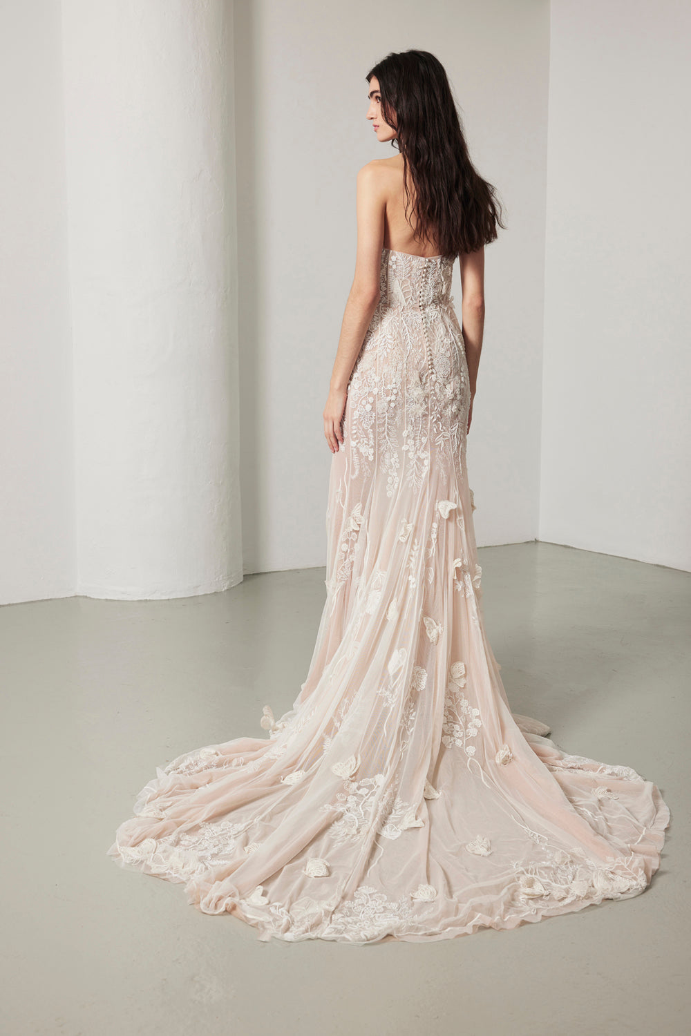 Archive Forest Glade Embroidered Gown - RUNWAY COLLECTION