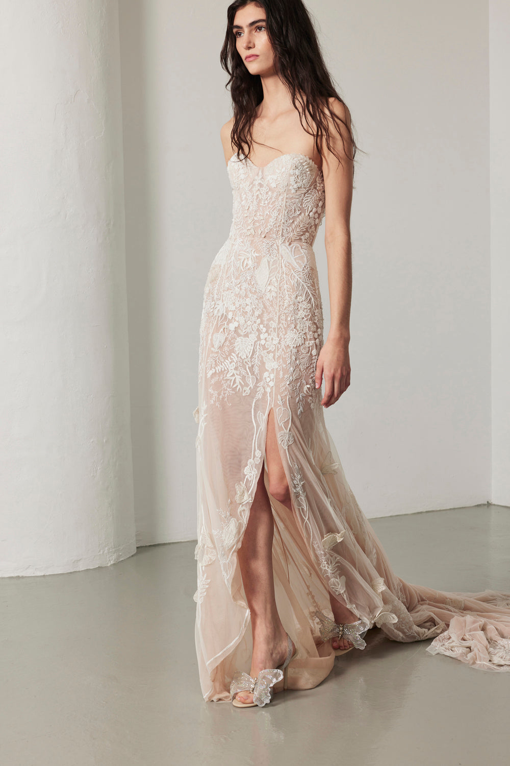 Archive Forest Glade Embroidered Gown - RUNWAY COLLECTION