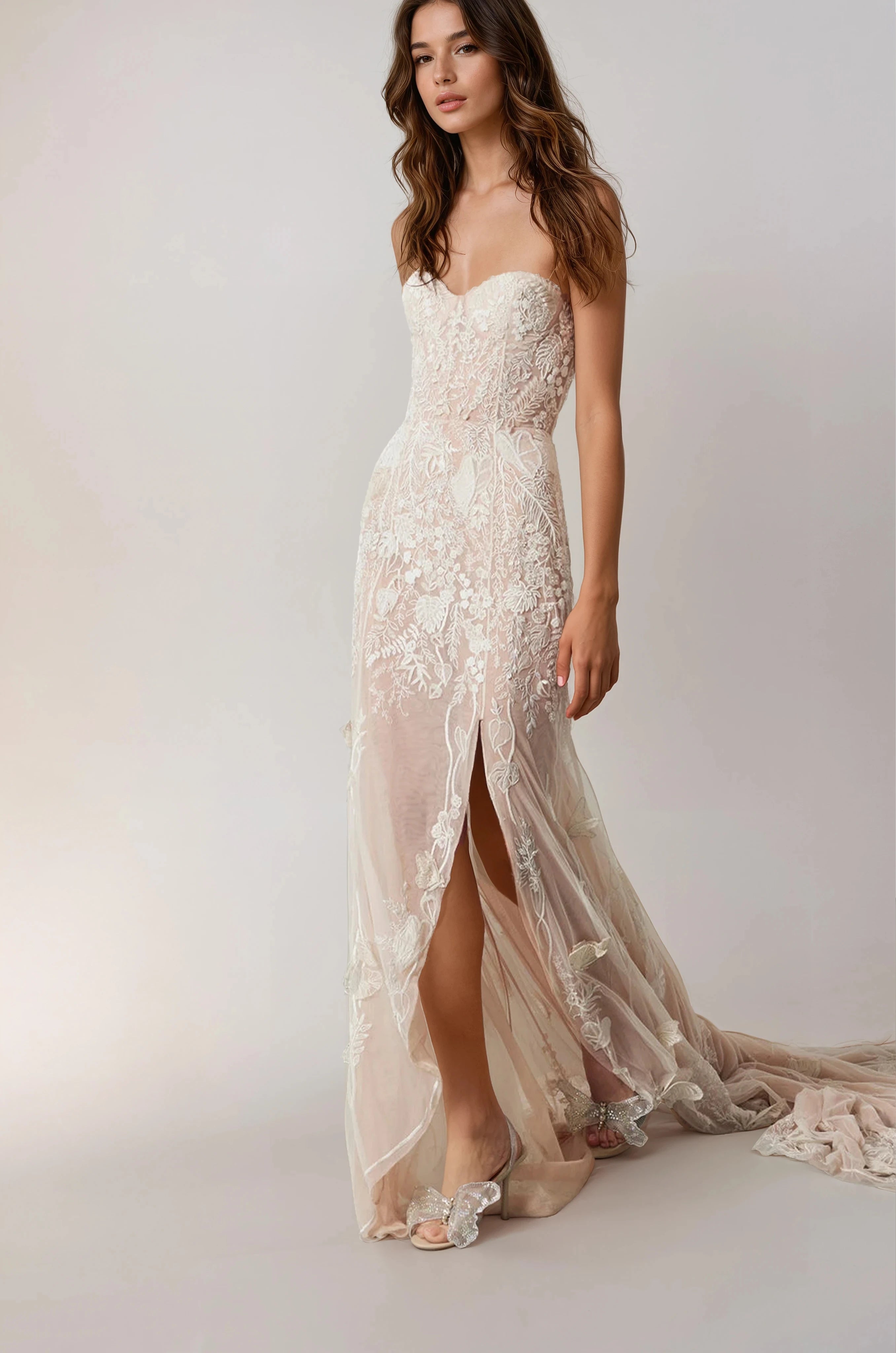 Archive Forest Glade Embroidered Gown - RUNWAY COLLECTION