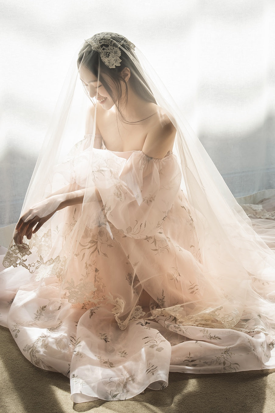 Archive Blush Bougainvillea Gown