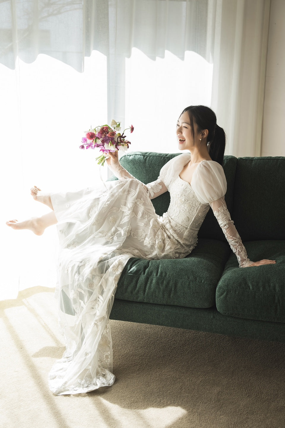 Archive Wild Rose Puff Sleeves