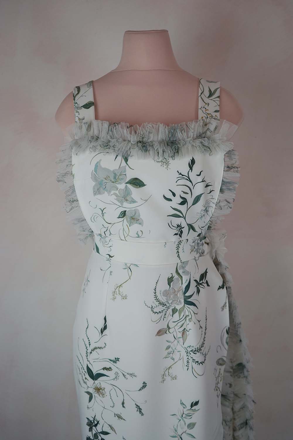 hermione - de - paula - Archive Bougainvillea Apron Dress | Cover Up - botanical - couture