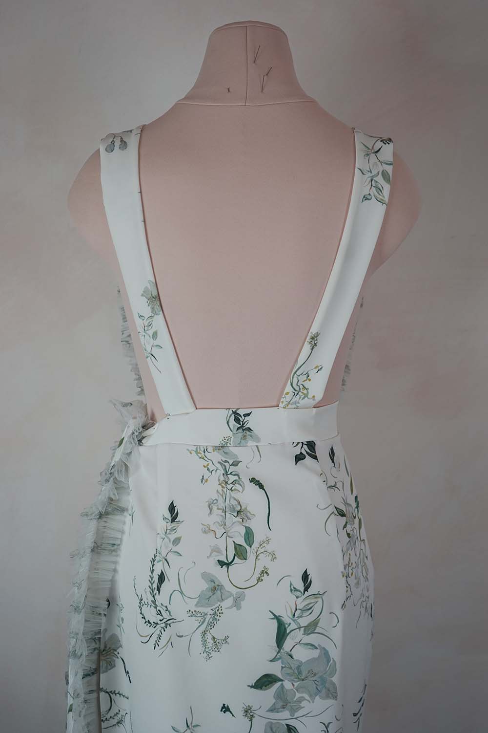 hermione - de - paula - Archive Bougainvillea Apron Dress | Cover Up - botanical - couture