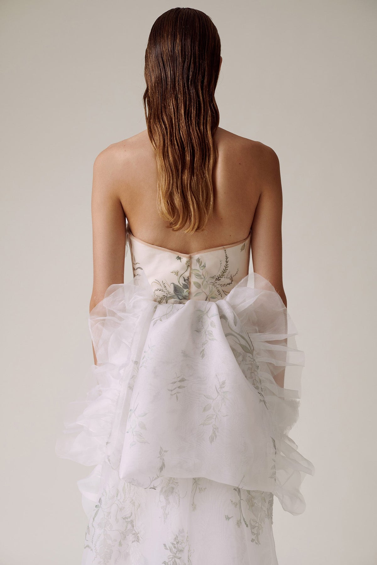 hermione - de - paula - Archive Bougainvillea Oasis Detachable Bustle Belt - RUNWAY COLLECTION - botanical - couture