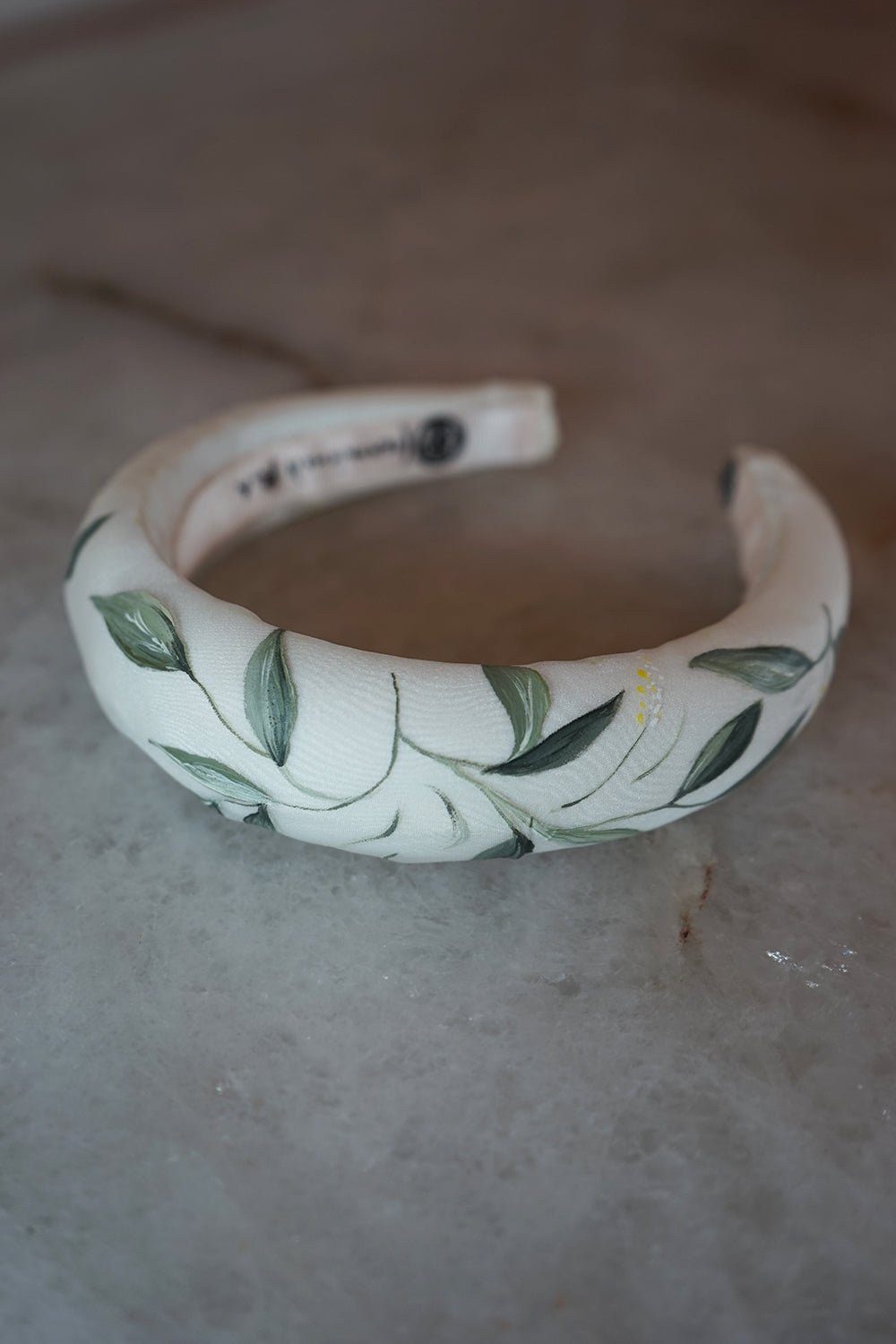 hermione - de - paula - Archive Hand Painted Bougainvillea Headband Hairband - botanical - couture