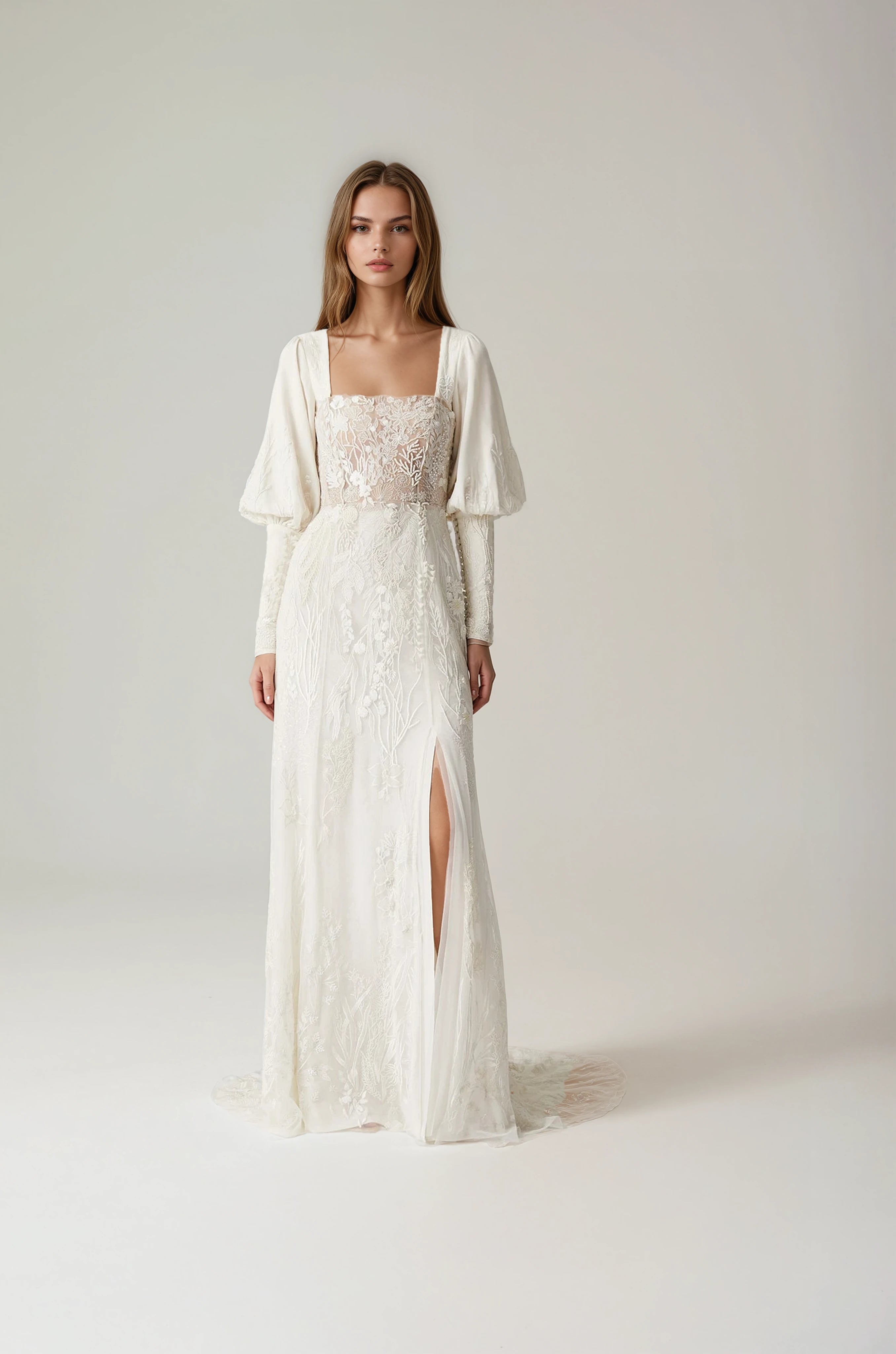 Seascape Bustier Gown | Hermione de Paula Bridal Boutique