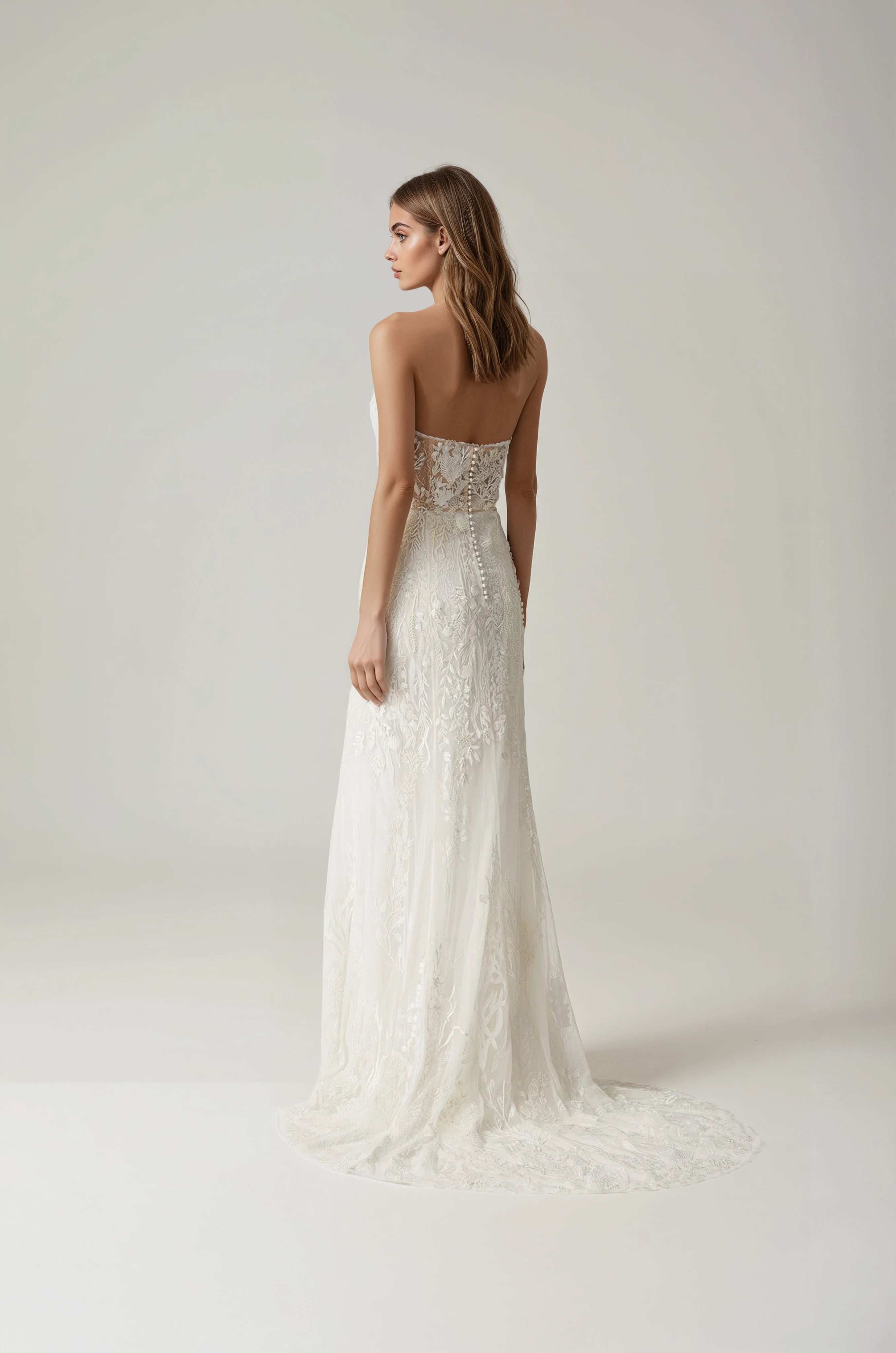 Seascape Bustier Gown | Hermione de Paula Bridal Boutique