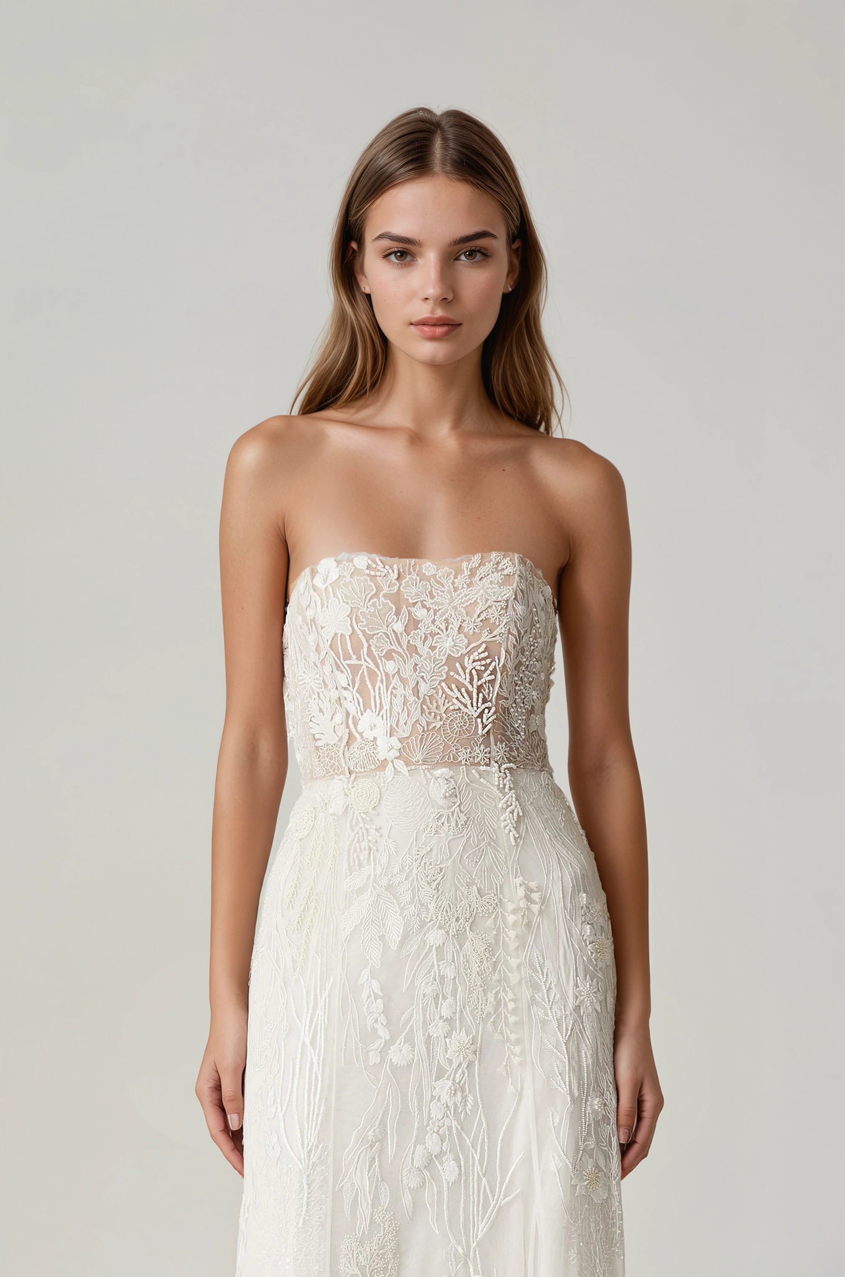 Seascape Bustier Gown | Hermione de Paula Bridal Boutique