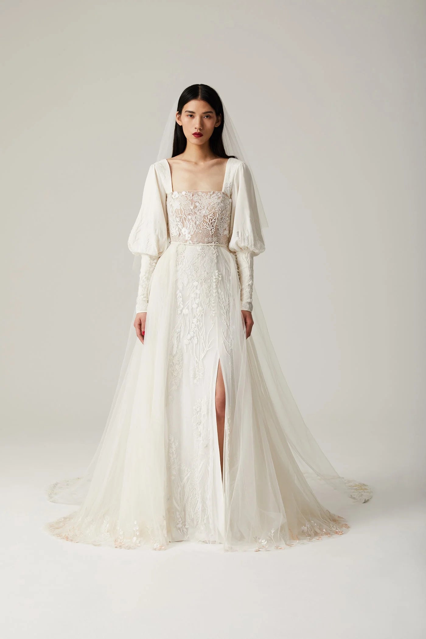 Archive Satin Seascape Skirt & Sleeves | 2 piece - TOTAL LOOK