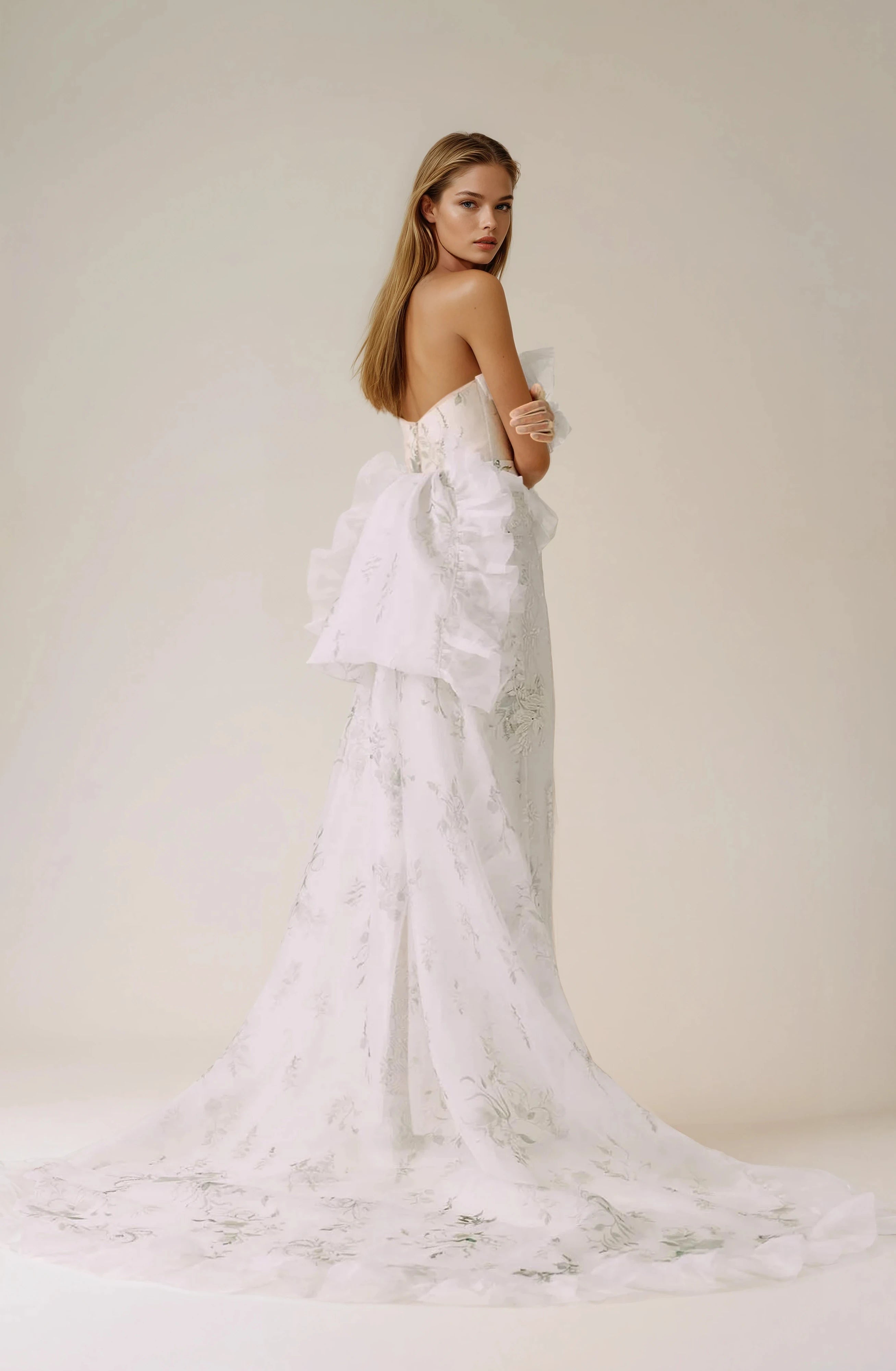 Archive Bougainvillea Oasis Detachable Bustle Belt - RUNWAY COLLECTION
