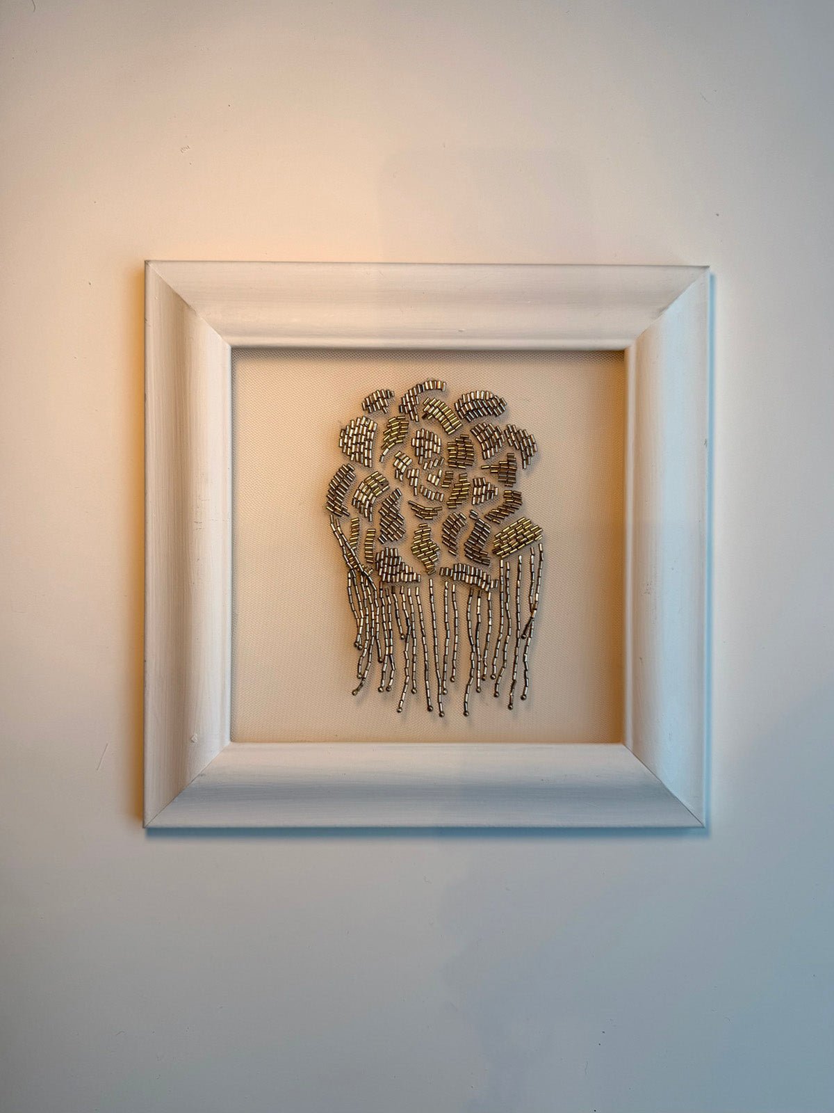 hermione - de - paula - Embroidery No. 037 - Signed & Numbered Framed Couture Swatch - botanical - couture