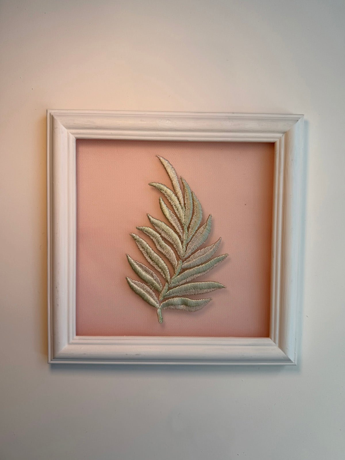hermione - de - paula - Embroidery No. 038 - Signed & Numbered Framed Couture Swatch - botanical - couture