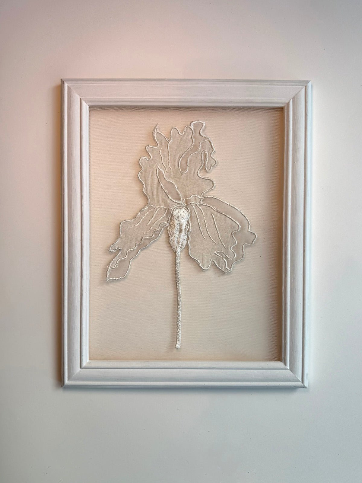 hermione - de - paula - Embroidery No. 083 - Signed & Numbered Framed Couture Swatch - botanical - couture