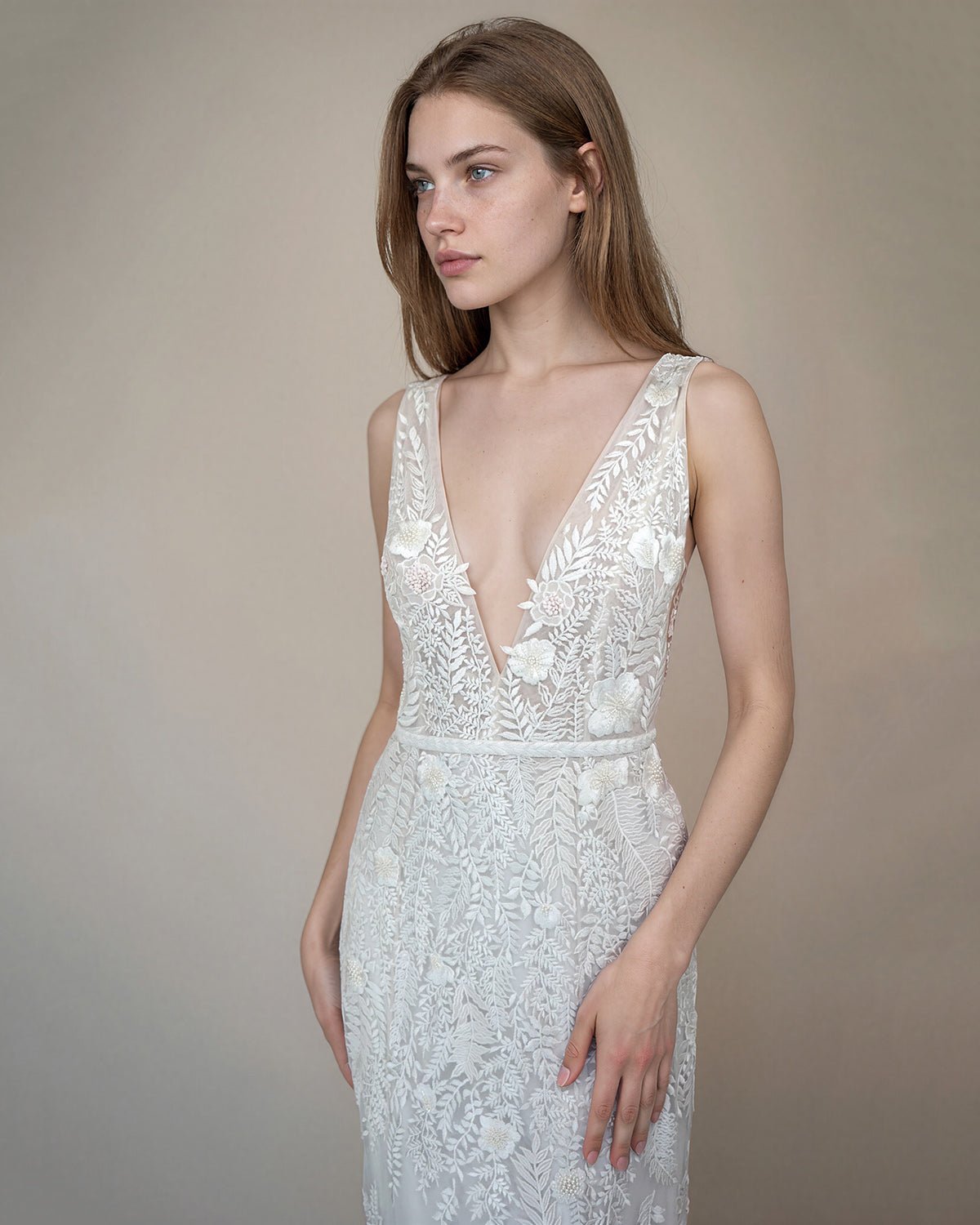 hermione-de-paula-Fern and Rose Illusion V Open Square Back Gown Rosewater-couture-bridal-ready-to-wear