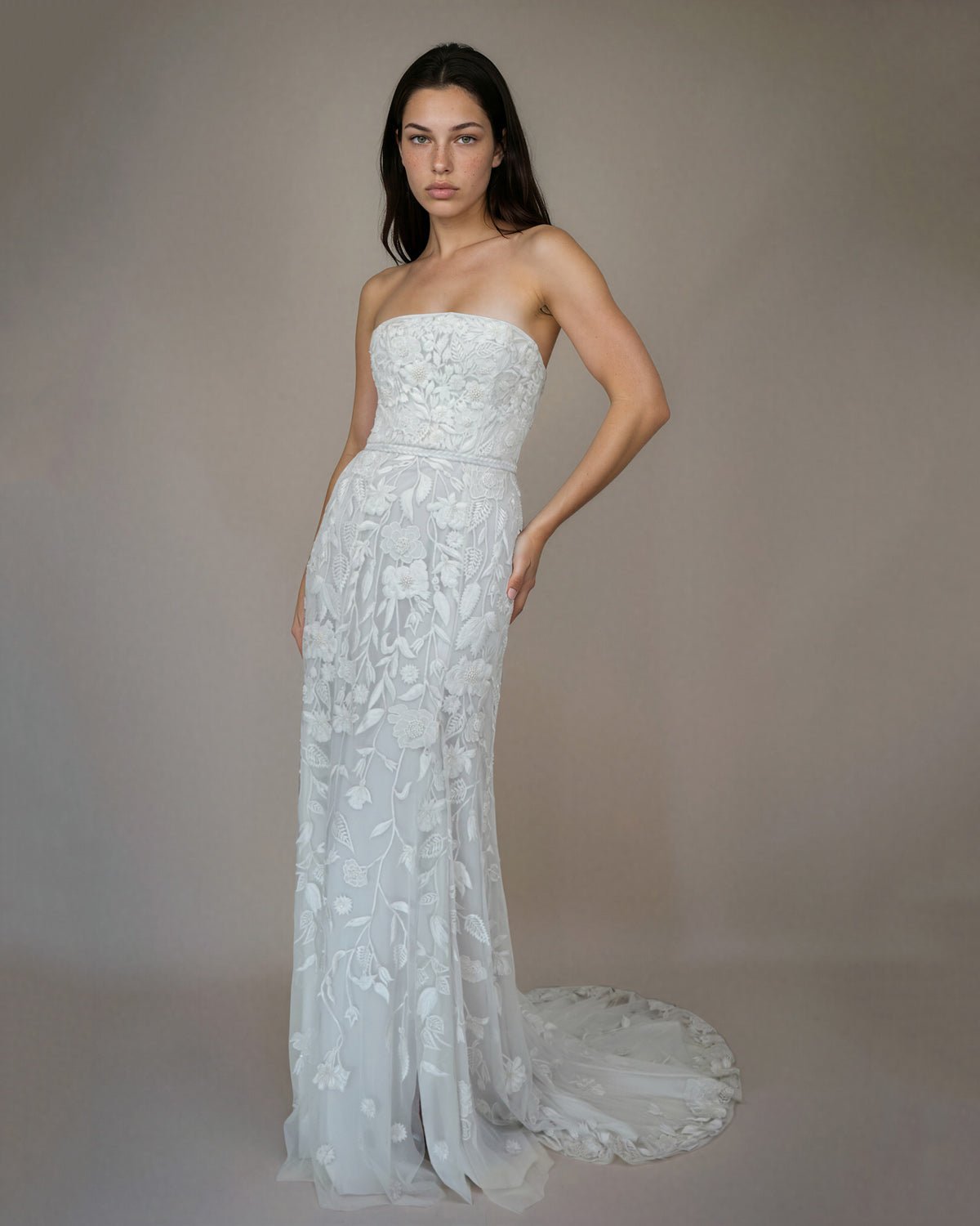 hermione-de-paula-Wild Rose Tulle Bustier Gown Floral White-couture-bridal-ready-to-wear