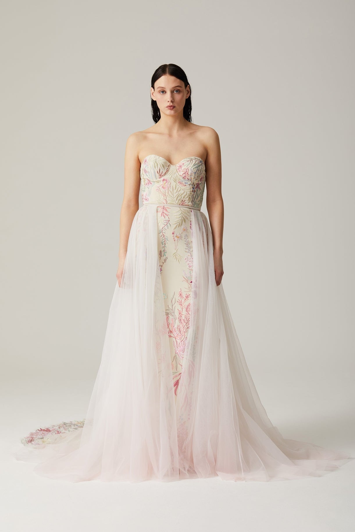 hermione - de - paula - Archive Open Panel Overskirt - botanical - couture