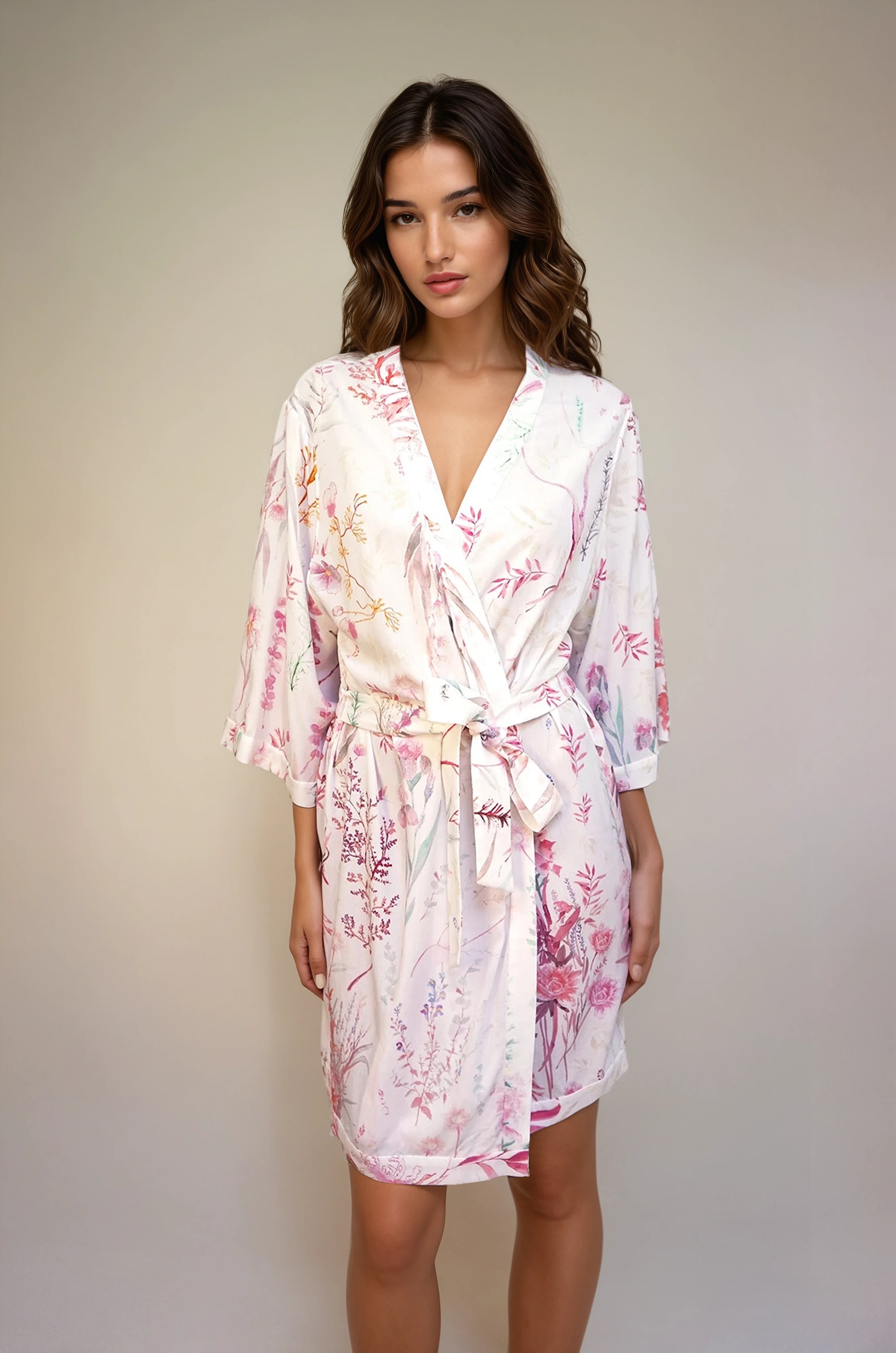 NEW Sustainable Robe - Underwater Wildflower - Blush