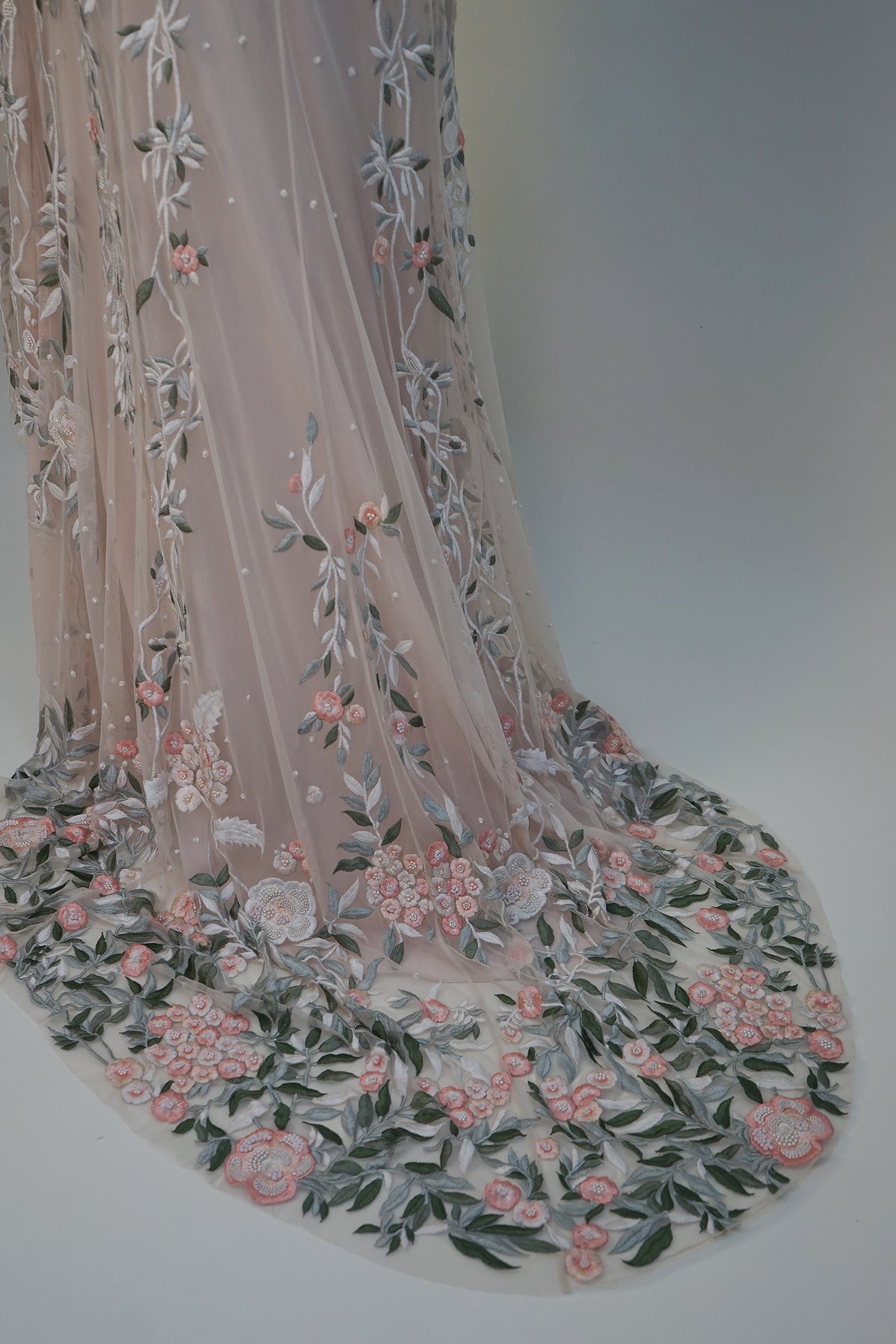 Archive Wisteria Gown with Open Scoop Back in Botticelli Garden
