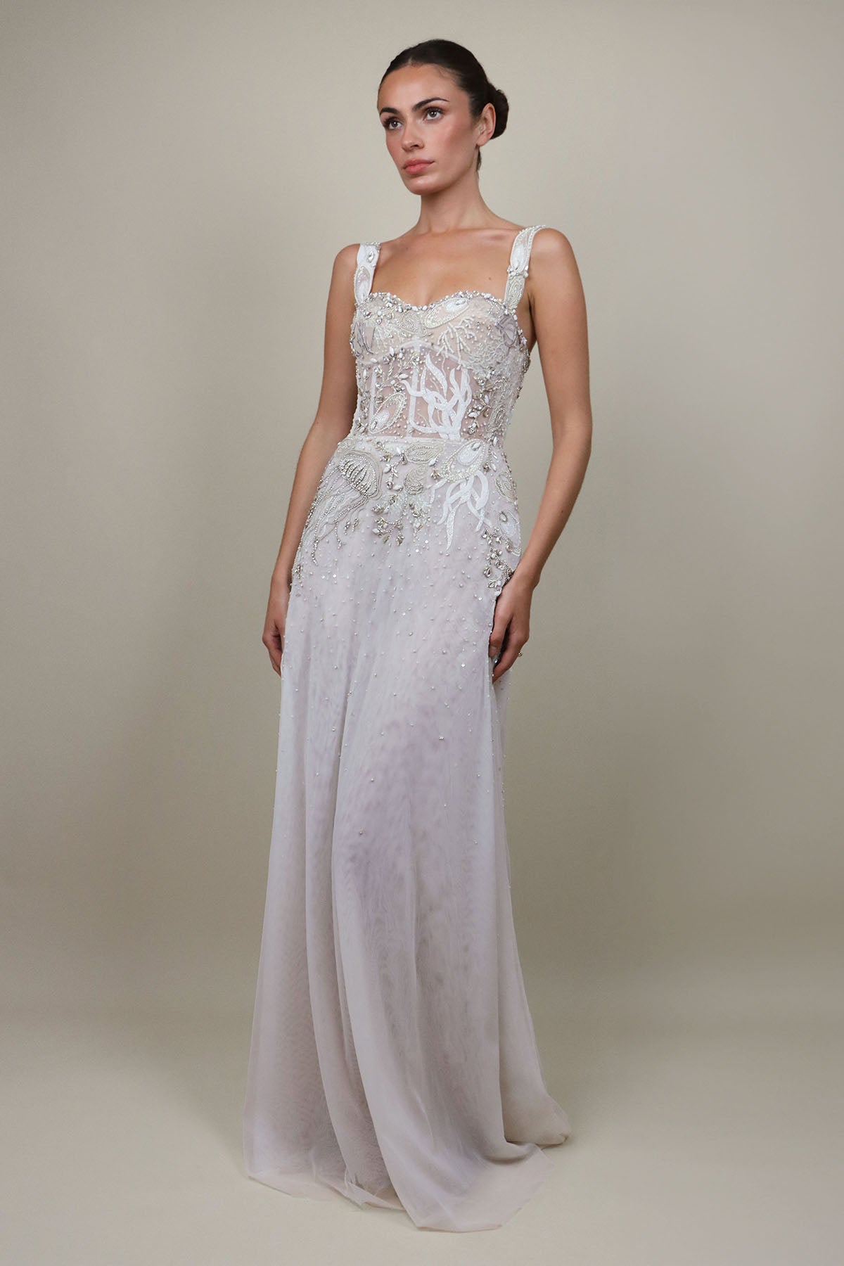 Archive Celestial Seascape Bustier Gown
