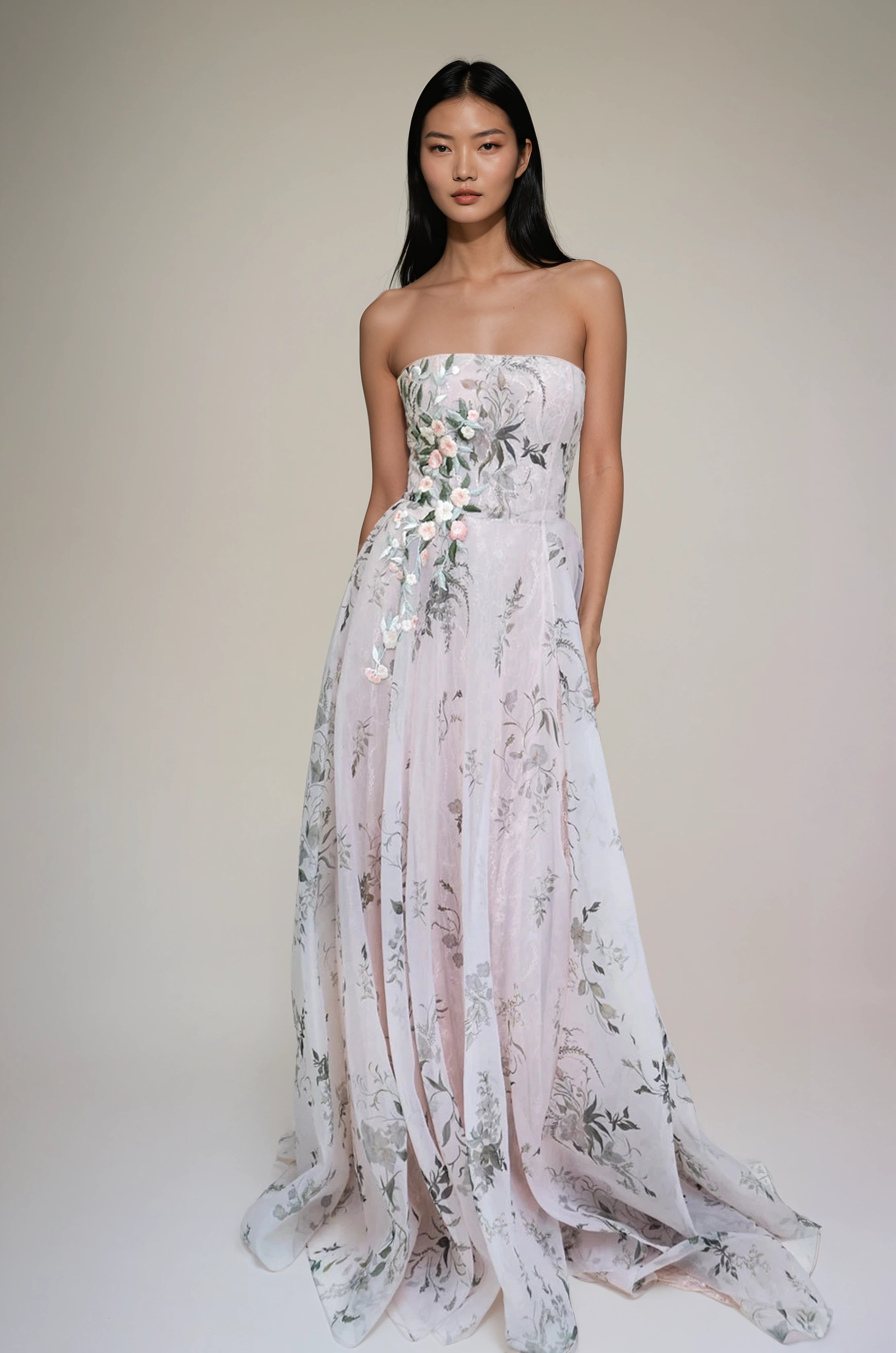 Archive Blush Bougainvillea Gown