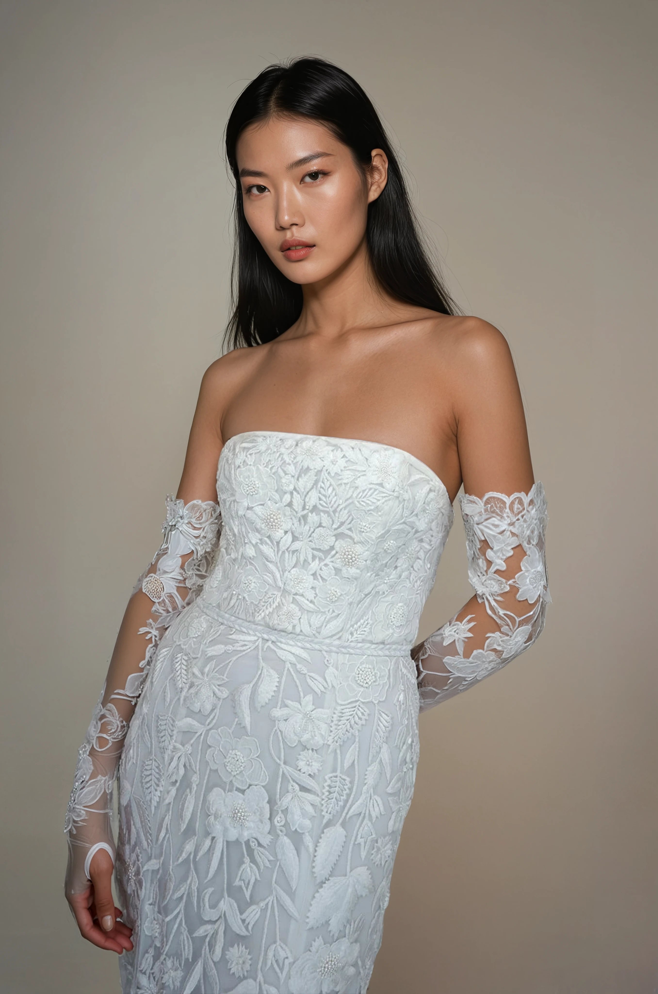 Wild Rose Cascade Bustier Gown | Ready To Wear
