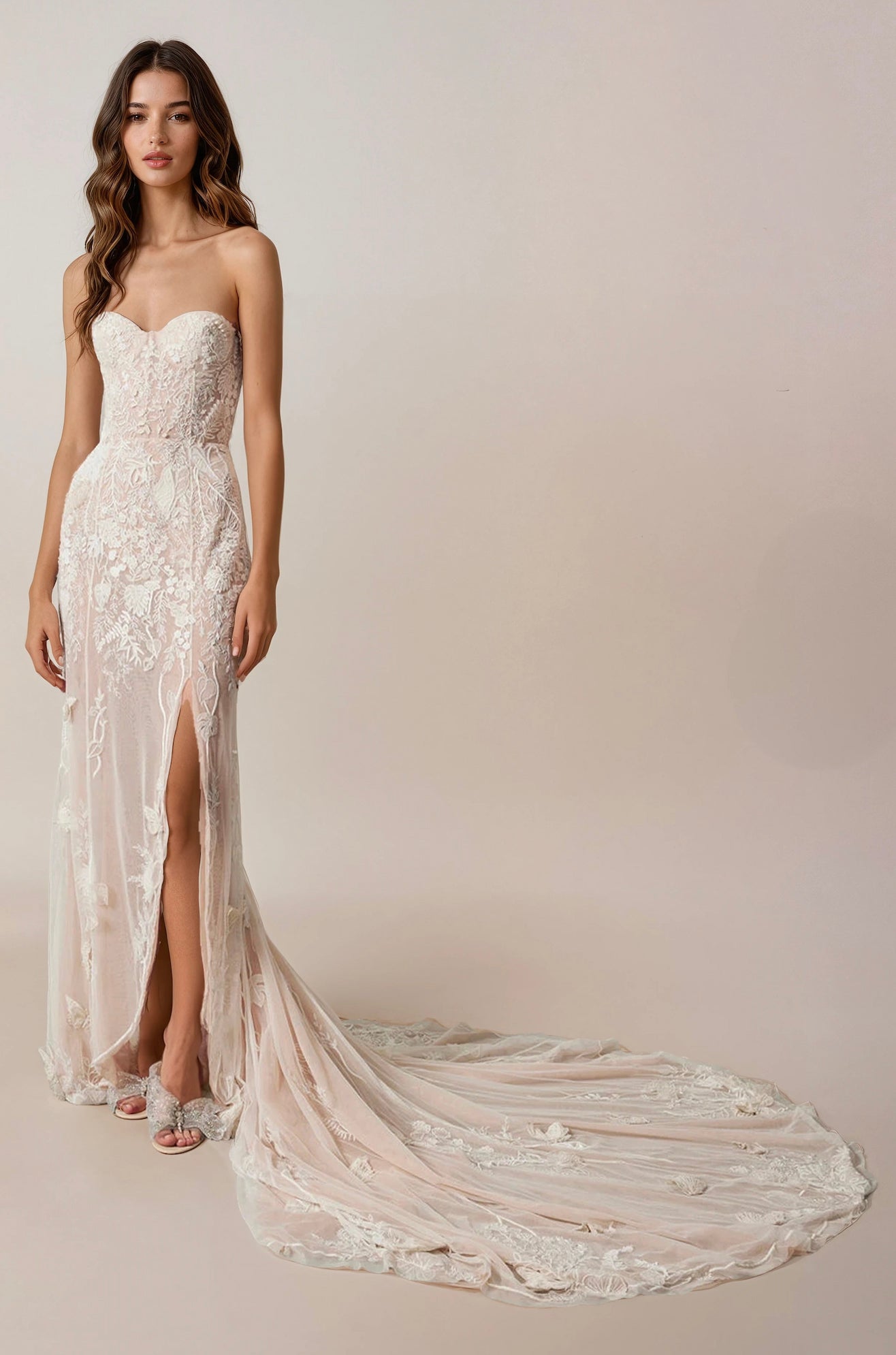 Archive Forest Glade Embroidered Gown - RUNWAY COLLECTION