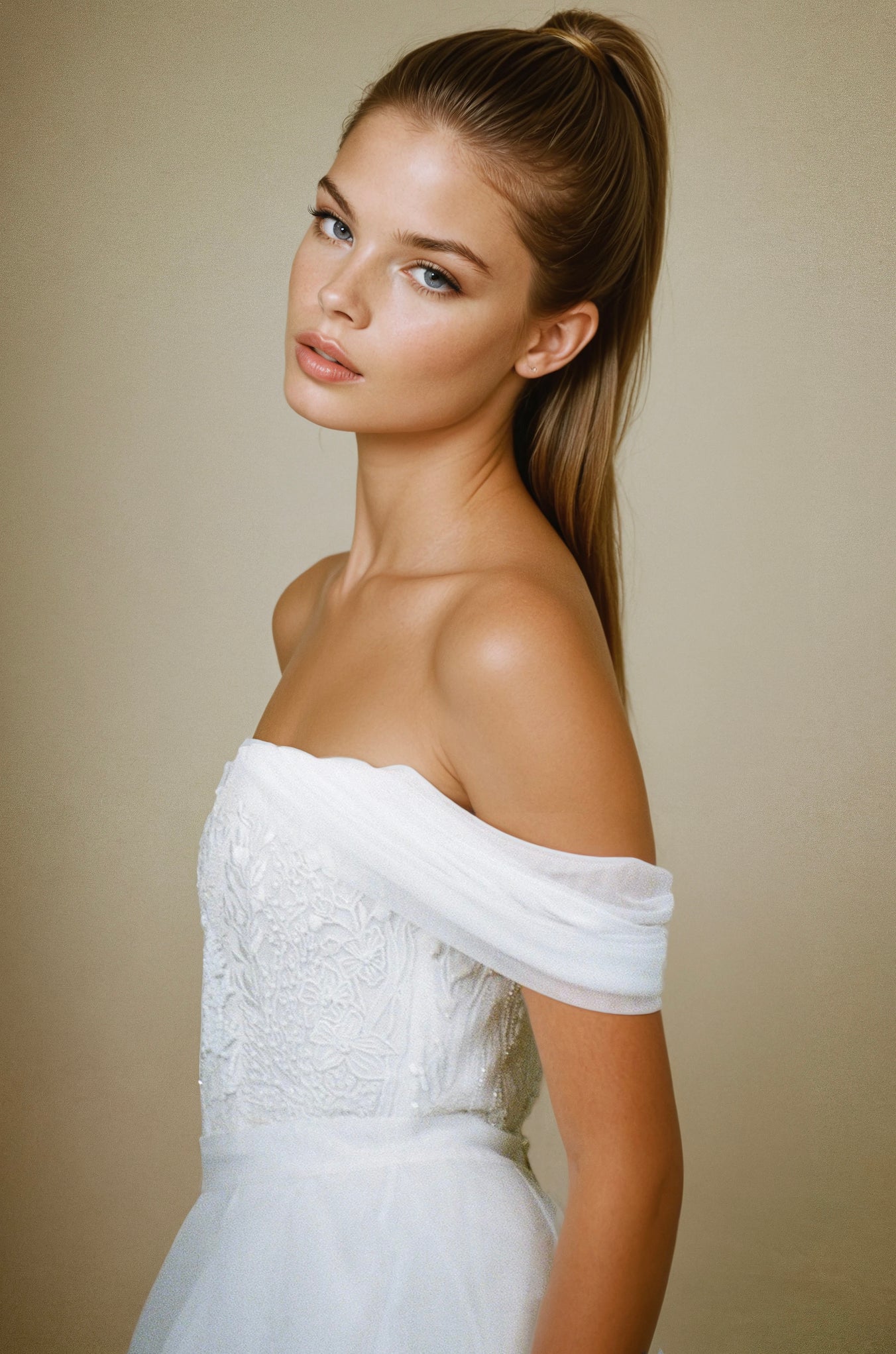 Archive Seascape or Wisteria Bodice with Organza Volume Circle Skirt
