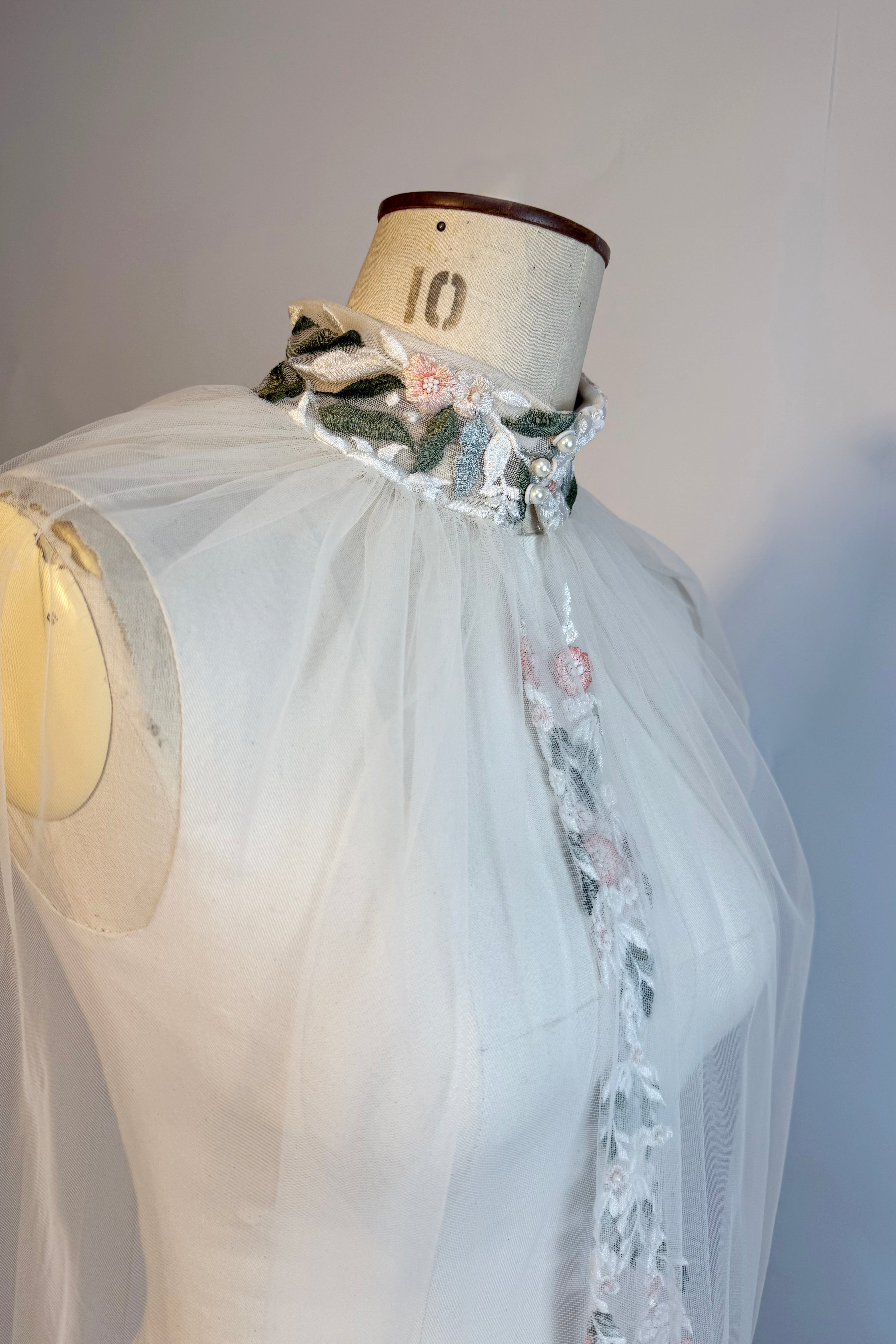 Archive Botticelli Wisteria Rose Cape - Hip Length - New Sample