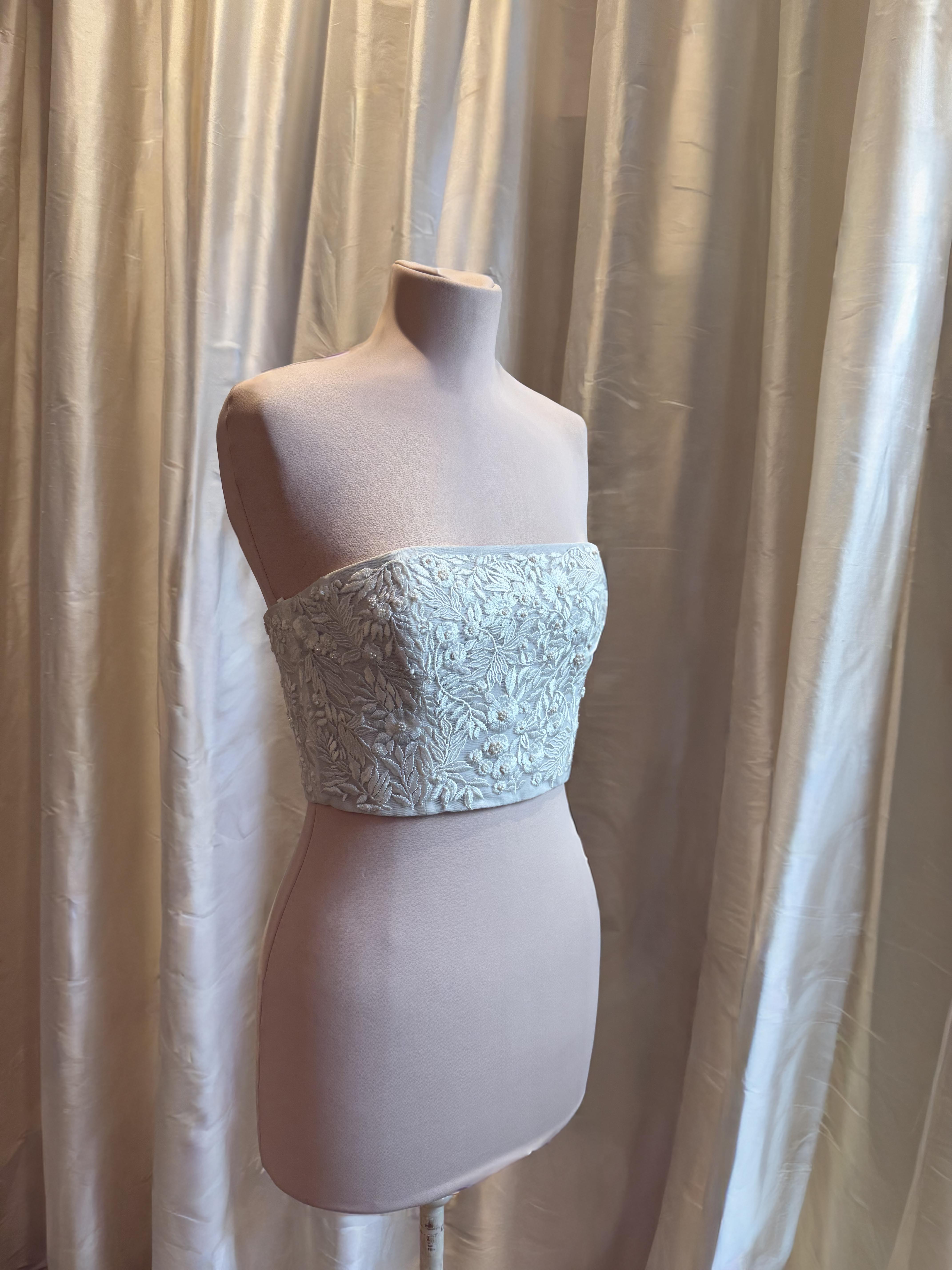 Archive Wisteria Bodice with Soft Organza Circle Skirt with Straps