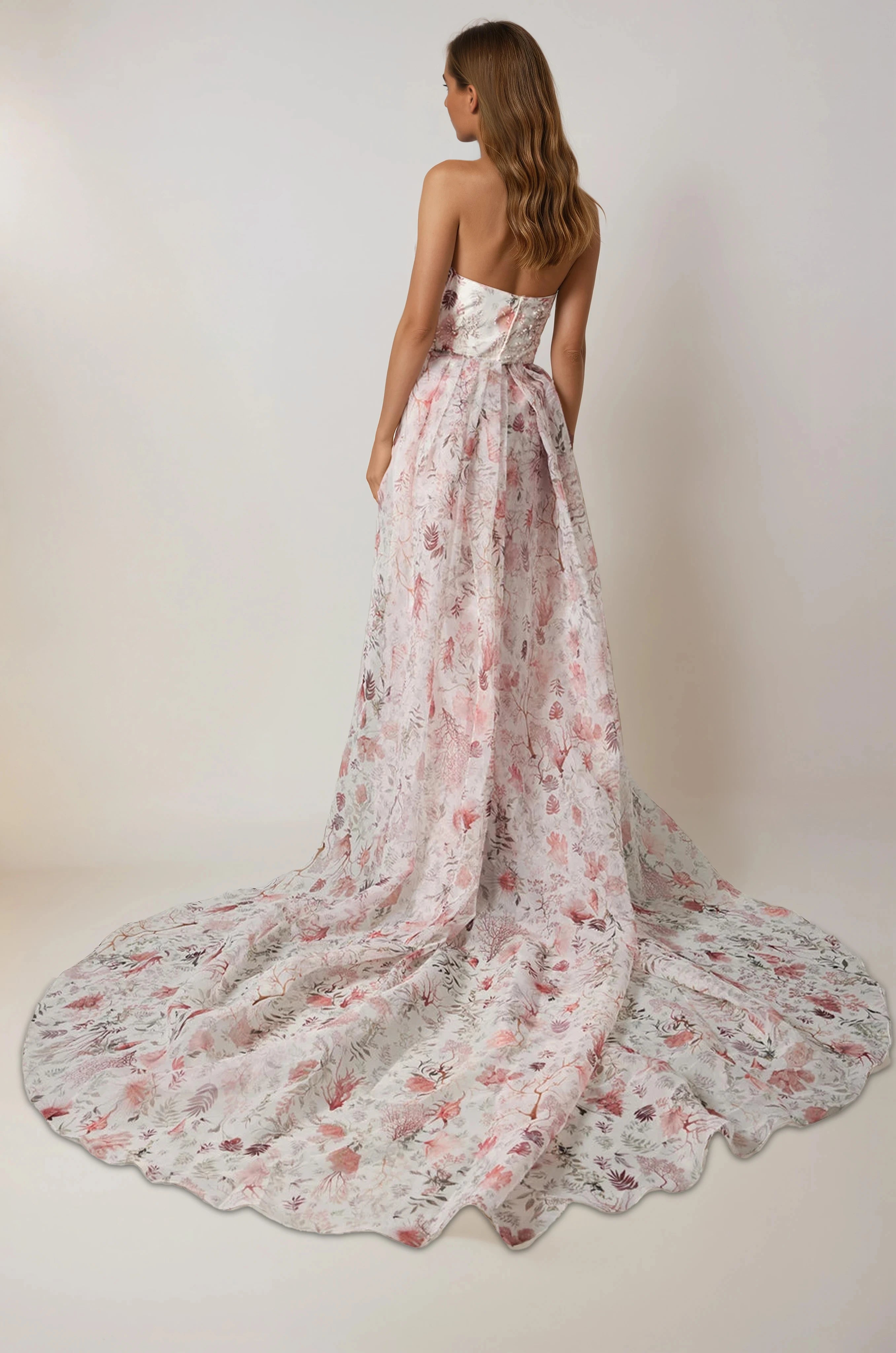 Archive Coral Reef Organza Bustle