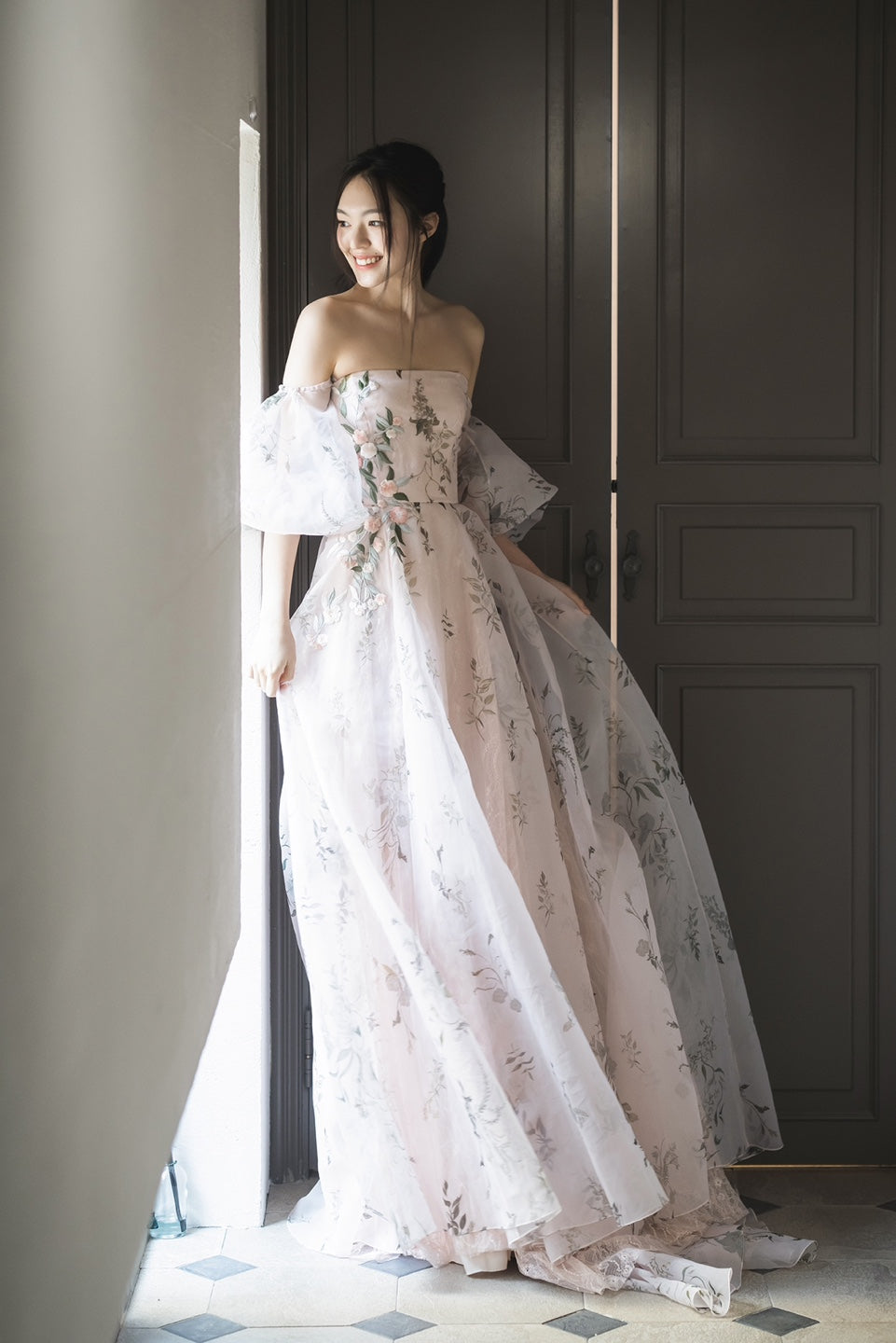 Archive Blush Bougainvillea Gown