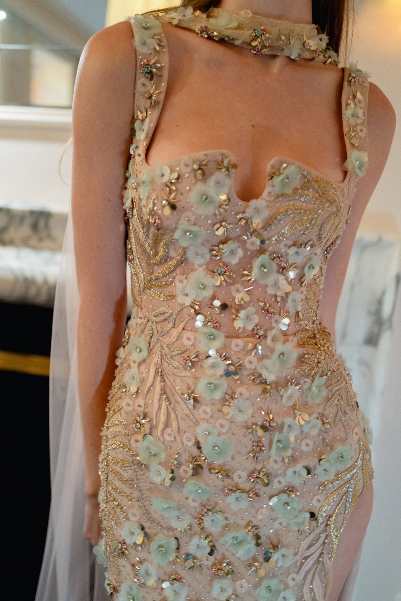 hermione - de - paula - Archive Blossom Fern Gown - RUNWAY COLLECTION - botanical - couture